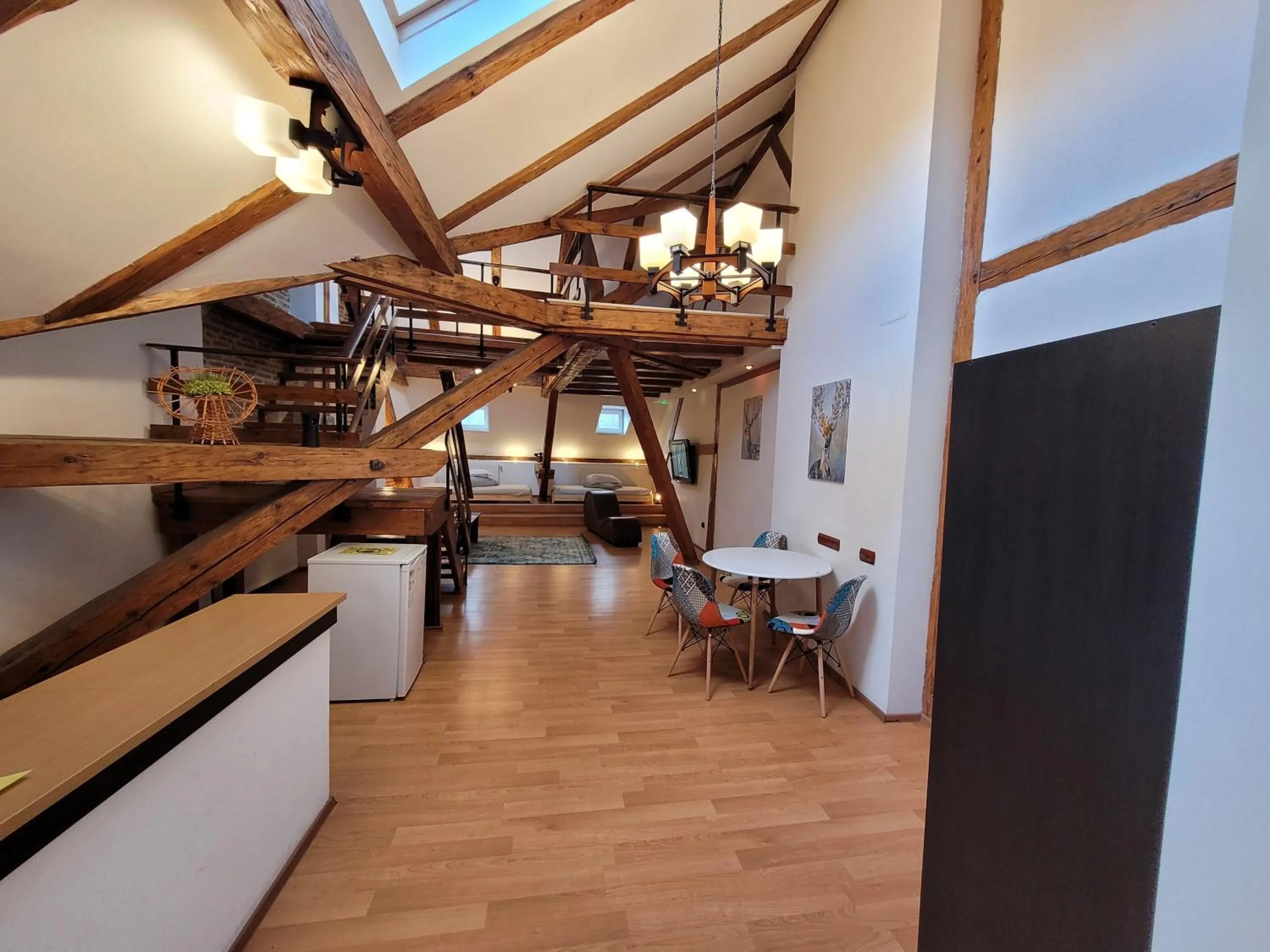 Living room in Main Square Apartments & More