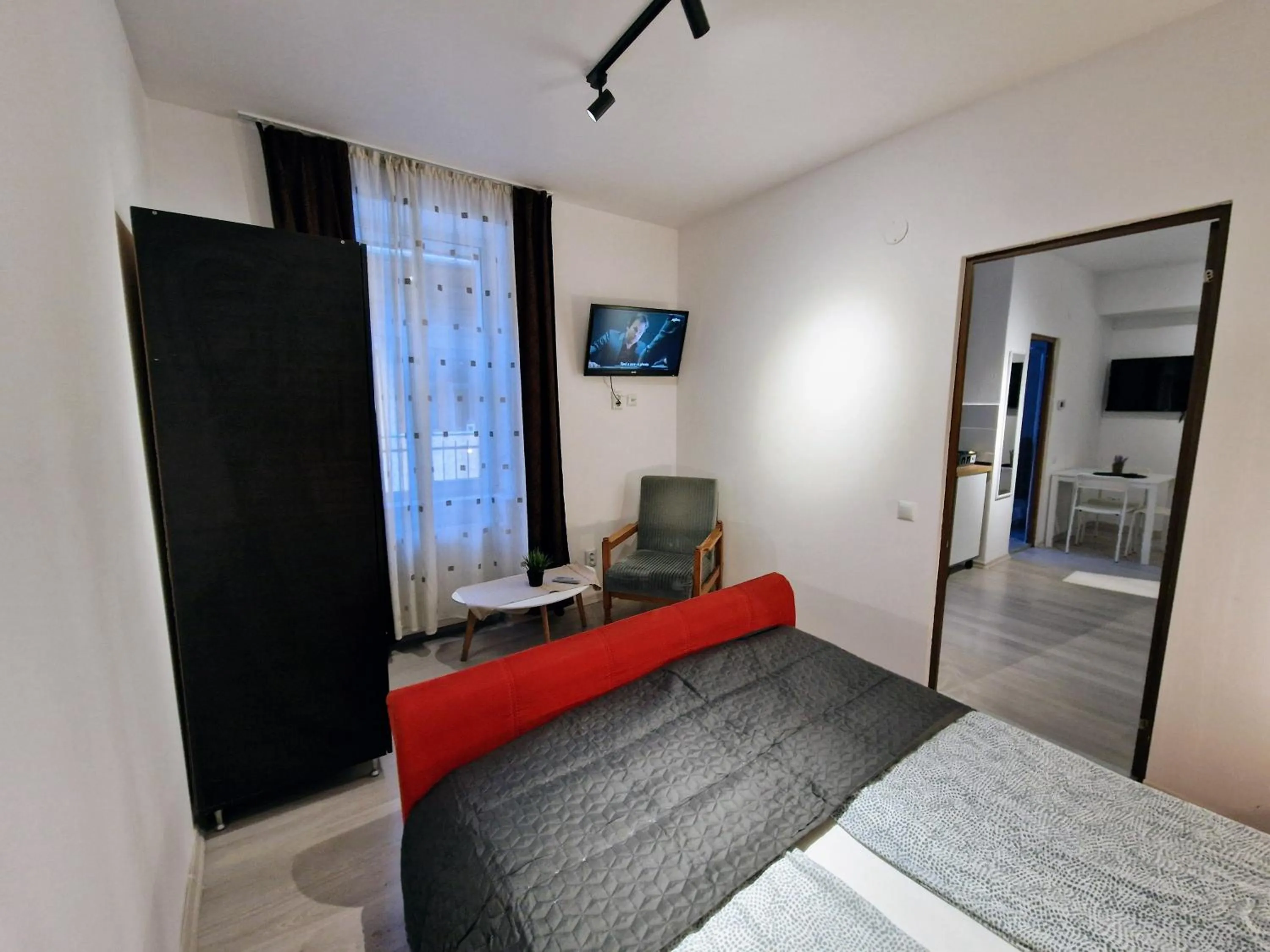 Bedroom, Bed in Main Square Apartments & More