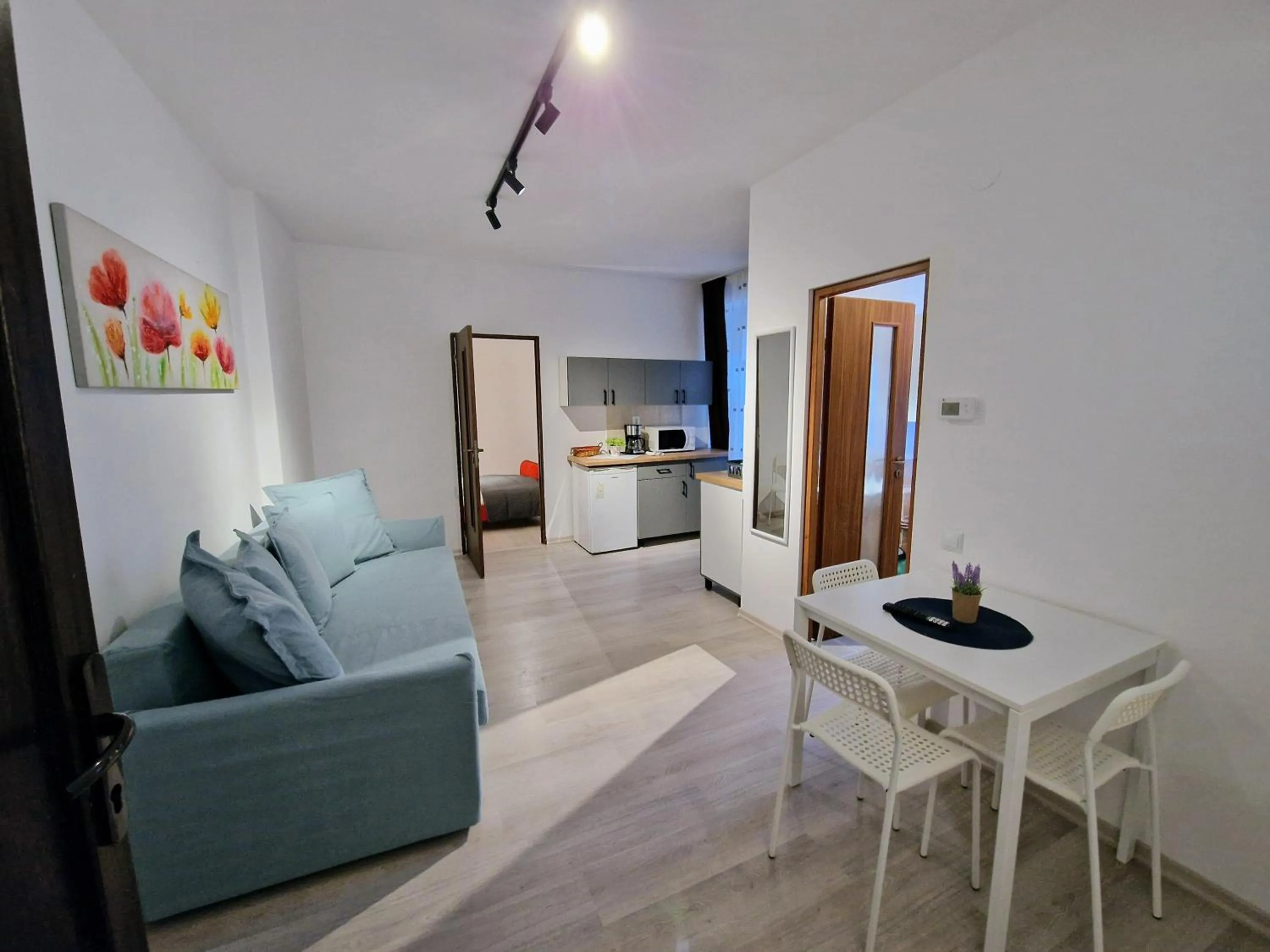 Living room in Main Square Apartments & More