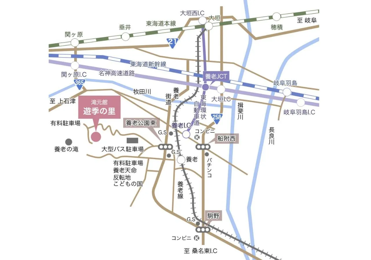 Location in Takimotokan Yuki No Sato