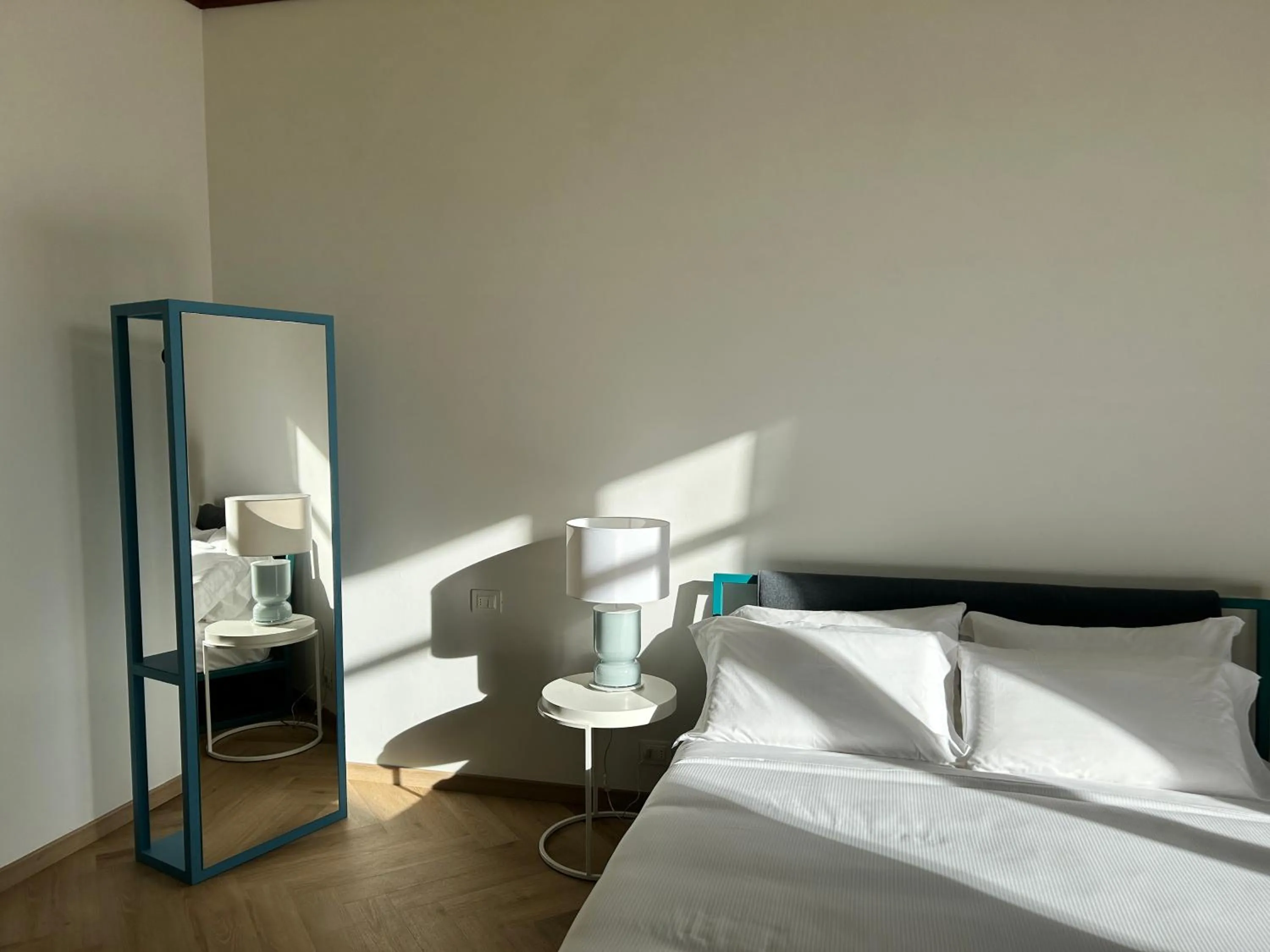 Bedroom, Bed in Frame Bologna
