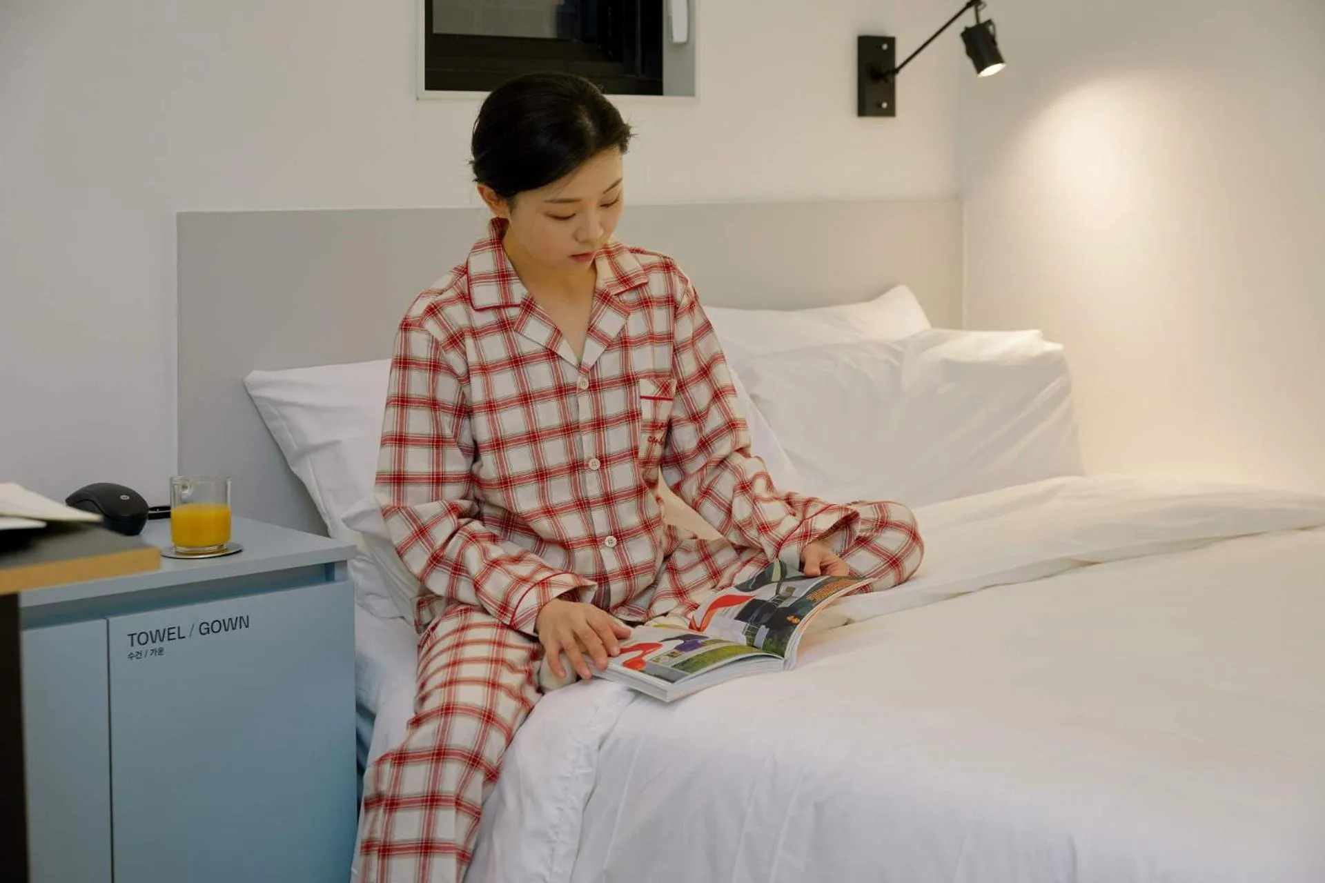 Bed in Aank Hotel Seoul Sinchon