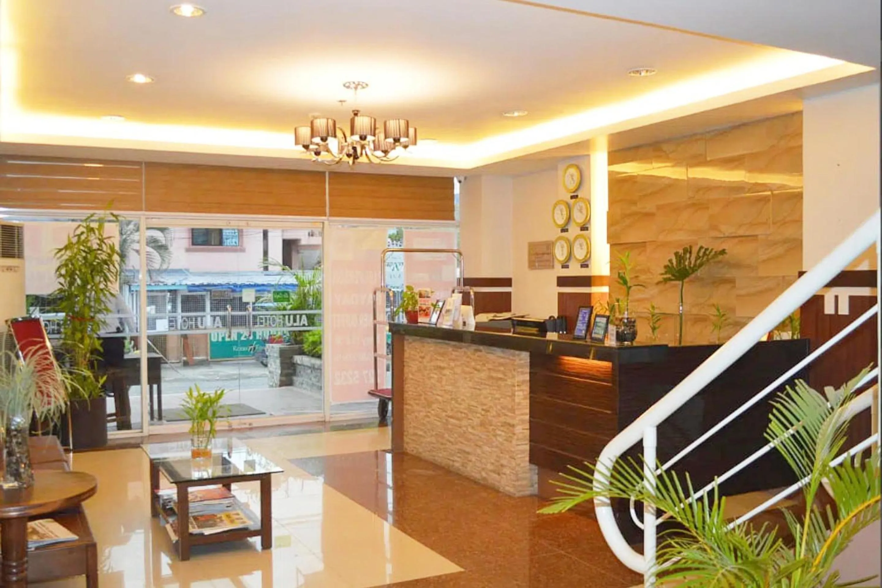 Lobby or reception in ALU Hotel Davao