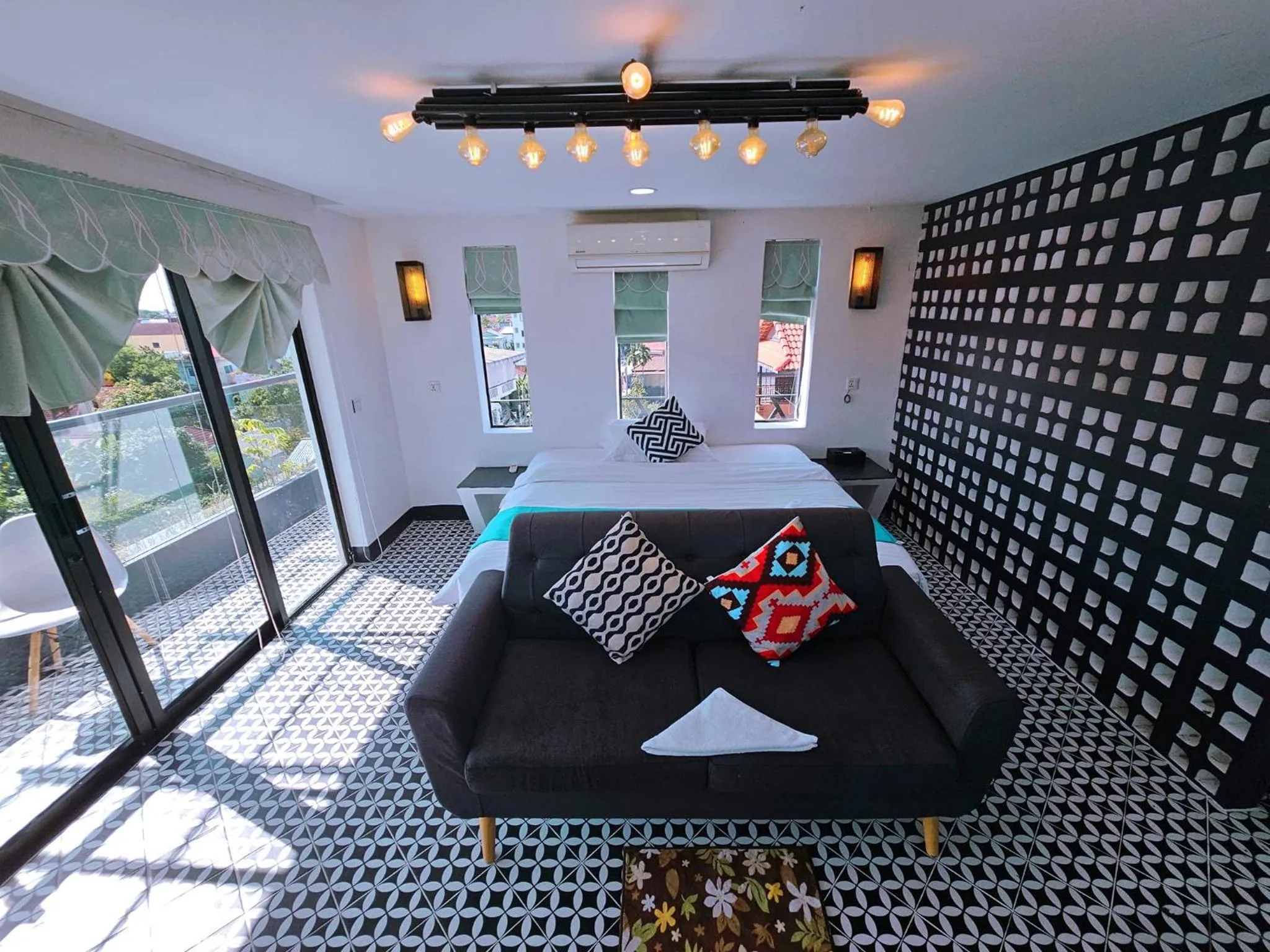 Bed in Angkor Sand Hotel