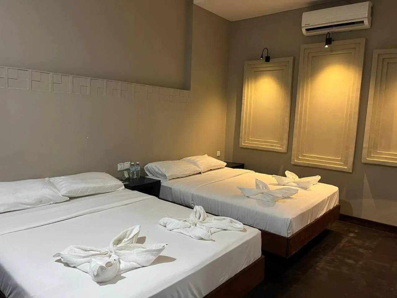 Bed in Angkor Sand Hotel