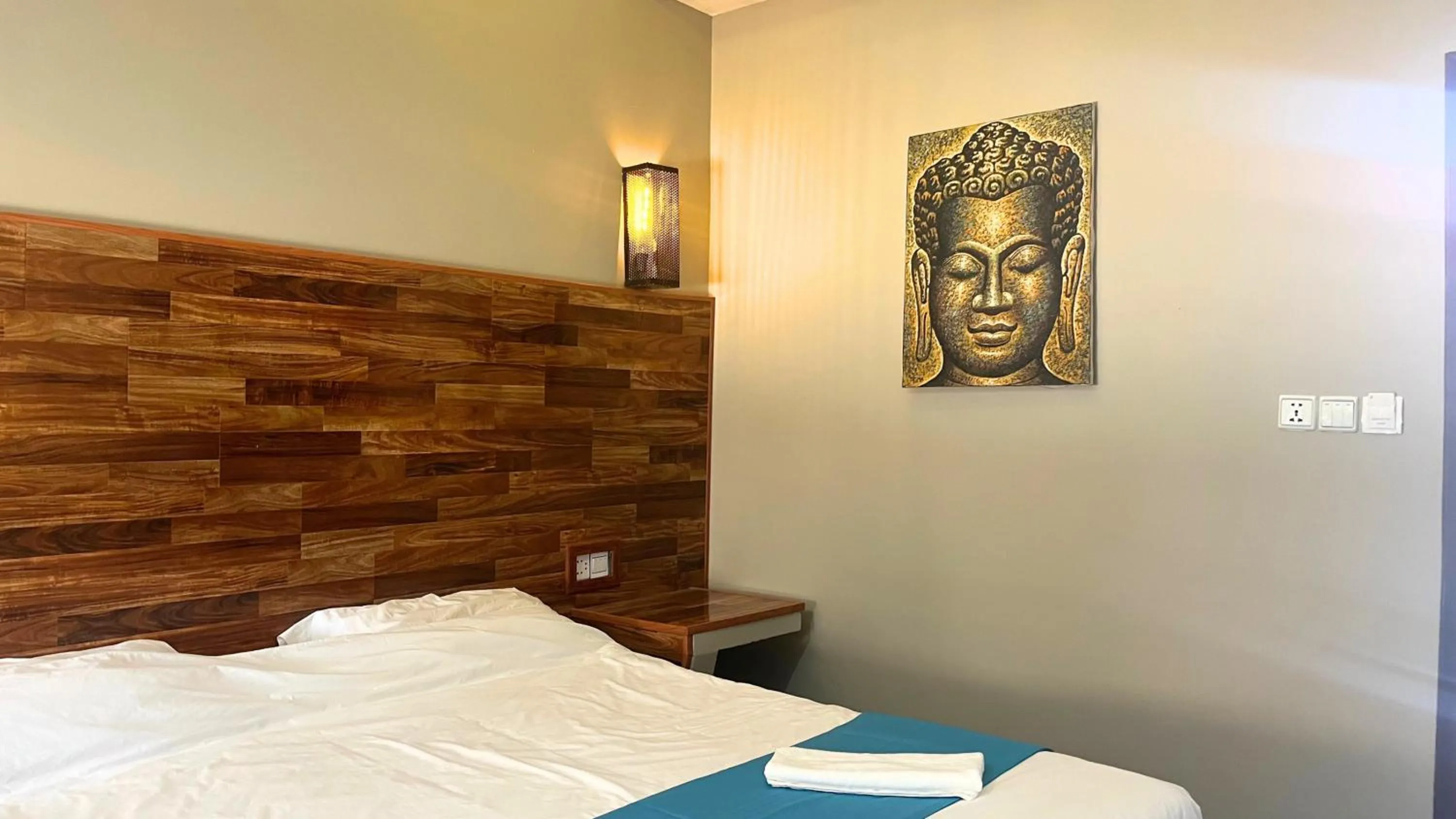 Bed in Angkor Sand Hotel