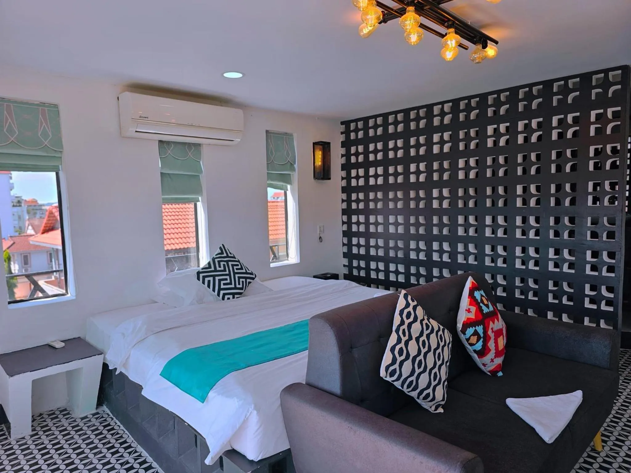 Bed in Angkor Sand Hotel