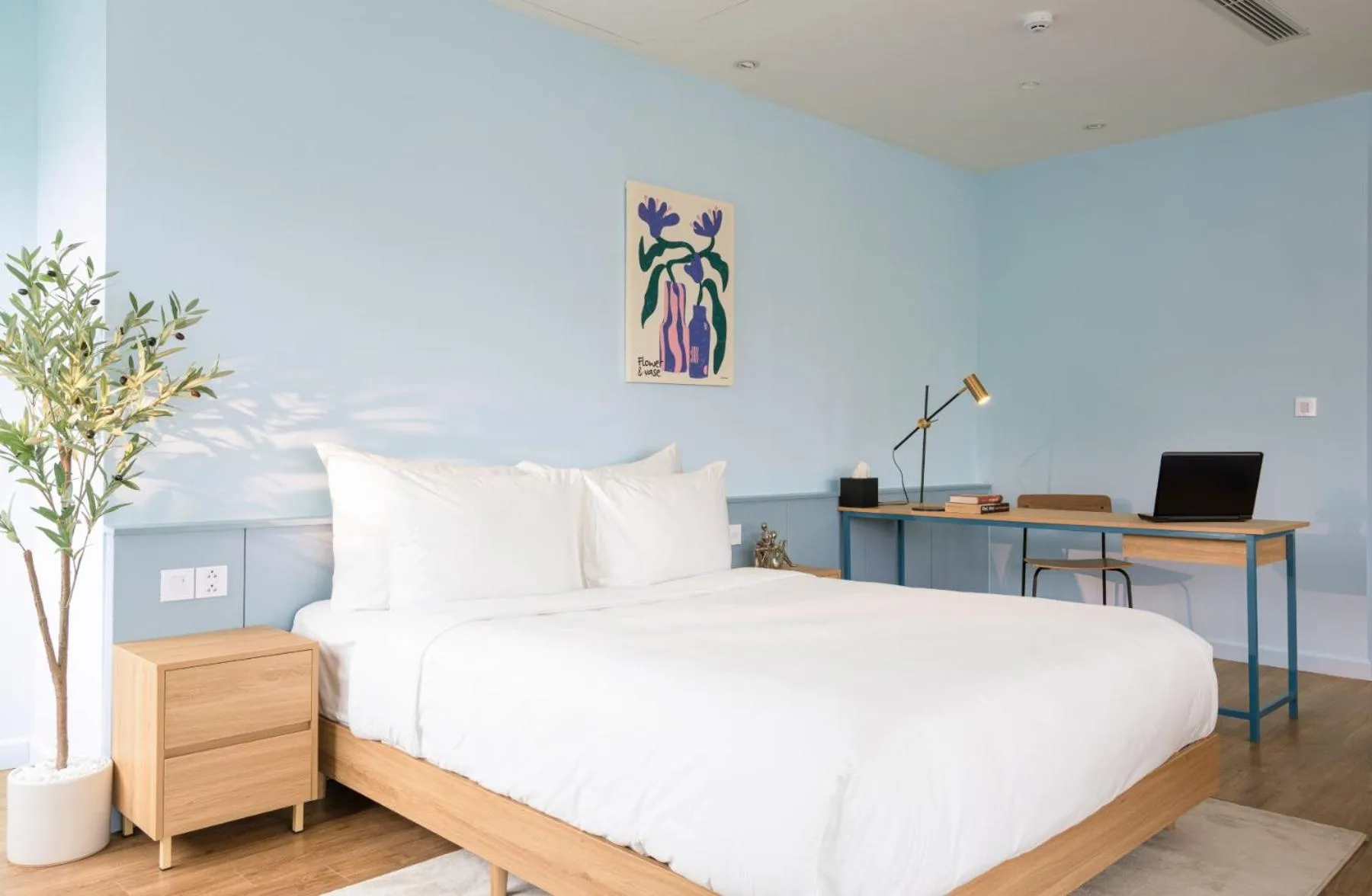 Bed in M Village Hotel Hồ Gươm