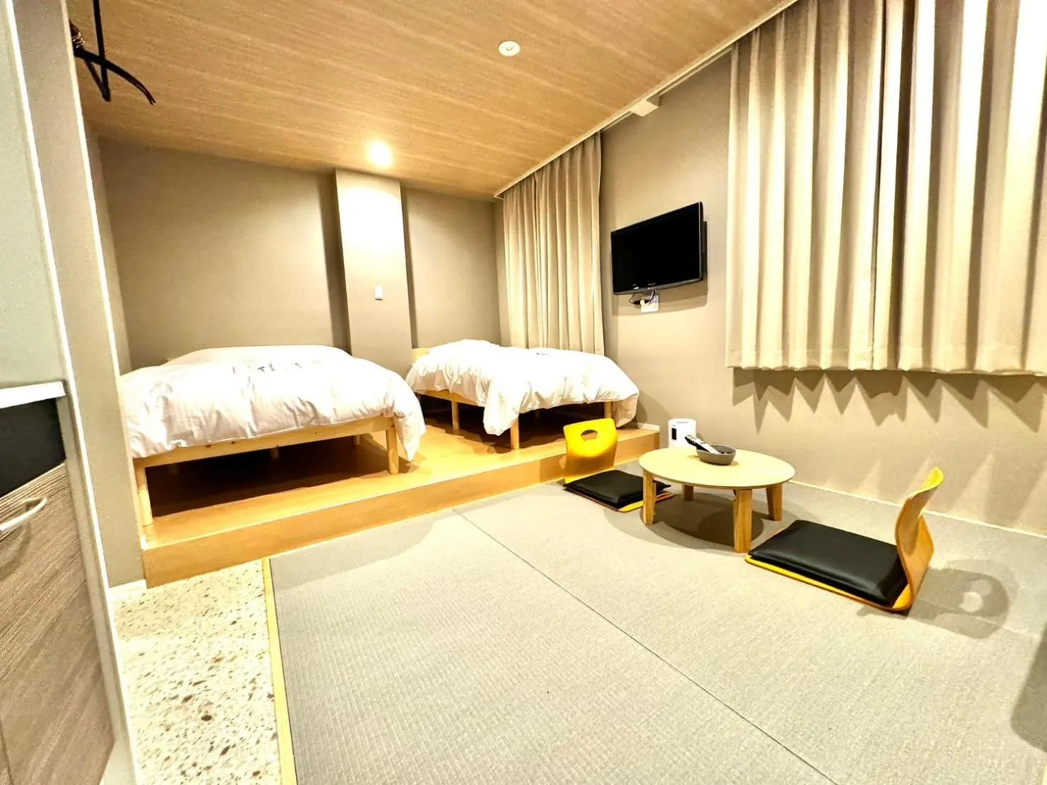 Bed in Beppu onsen Resort Stay Spa Tsurumi