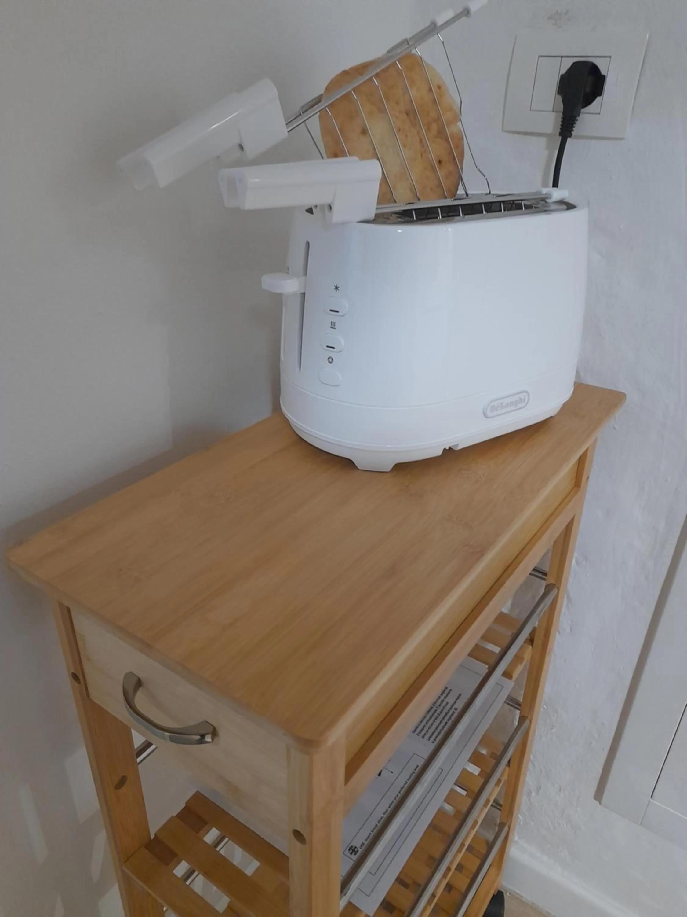 toaster in I Templari B&B self-contained