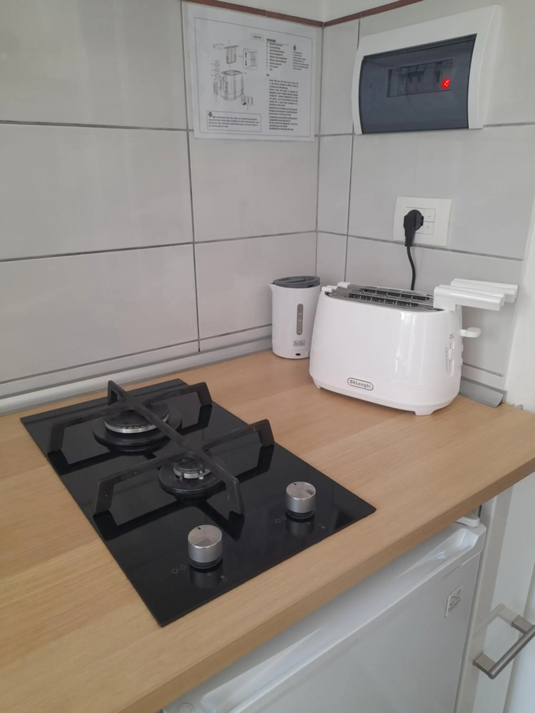 toaster in I Templari B&B self-contained