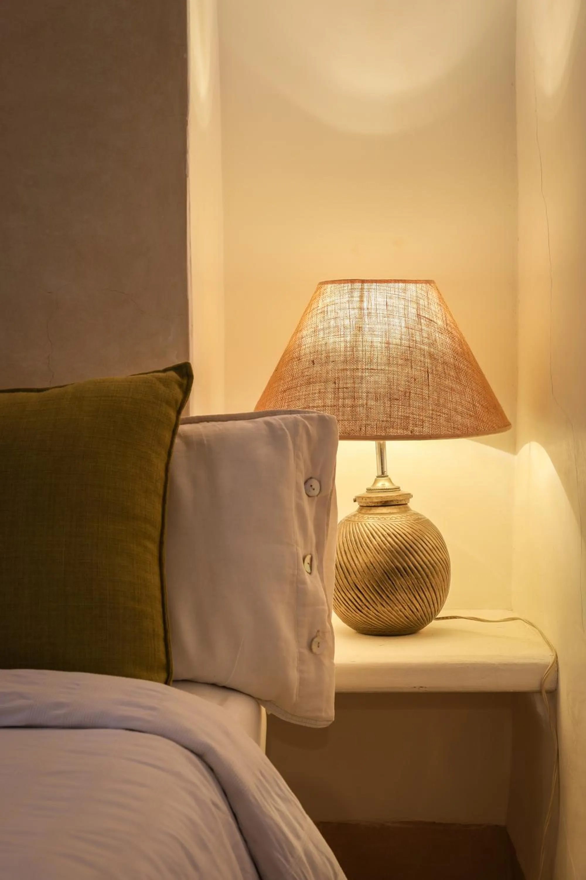Decorative detail, Bed in Riad 11 Zitoune