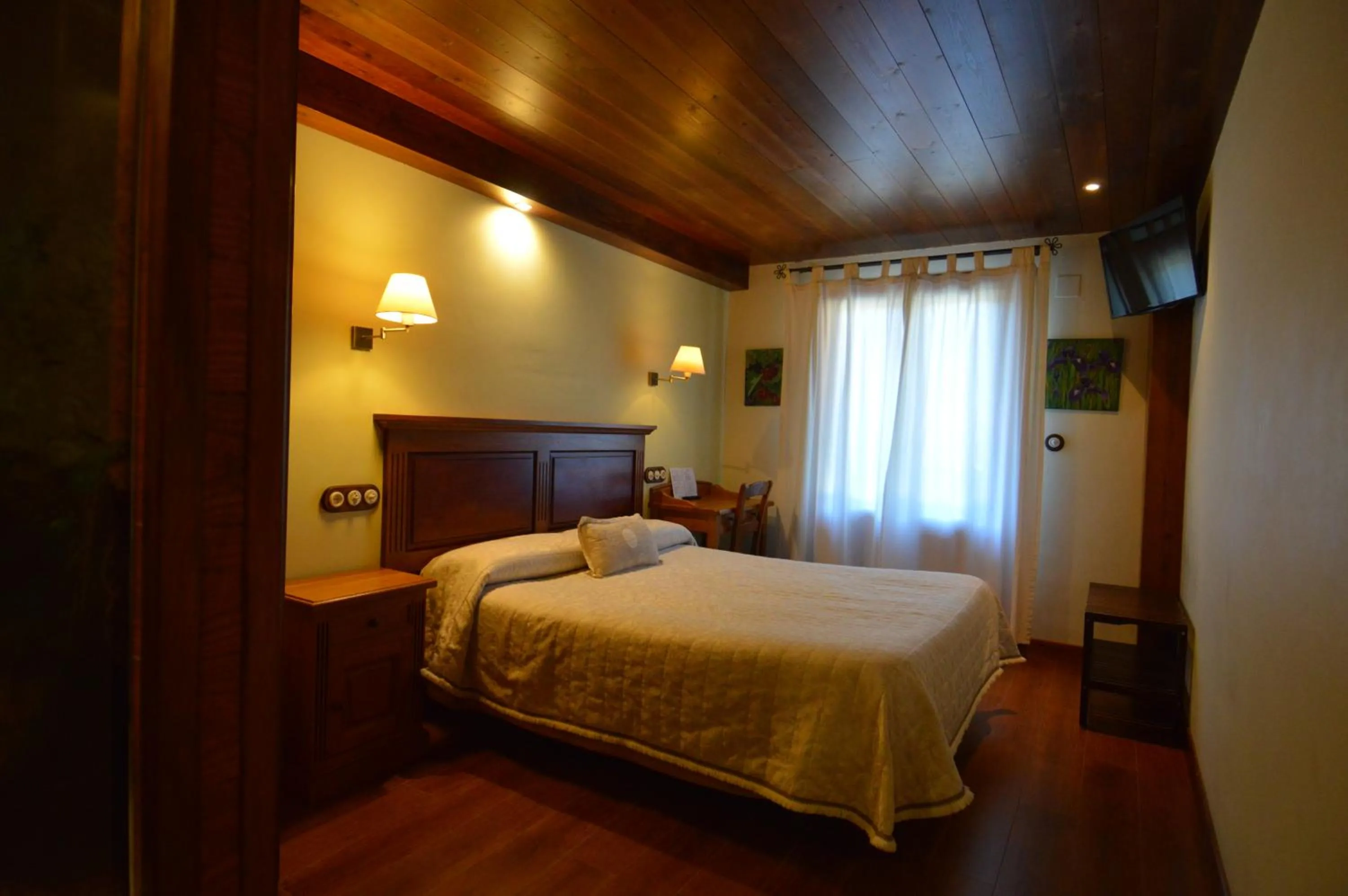 Bed in Hotel Rural El Portón de Murillo