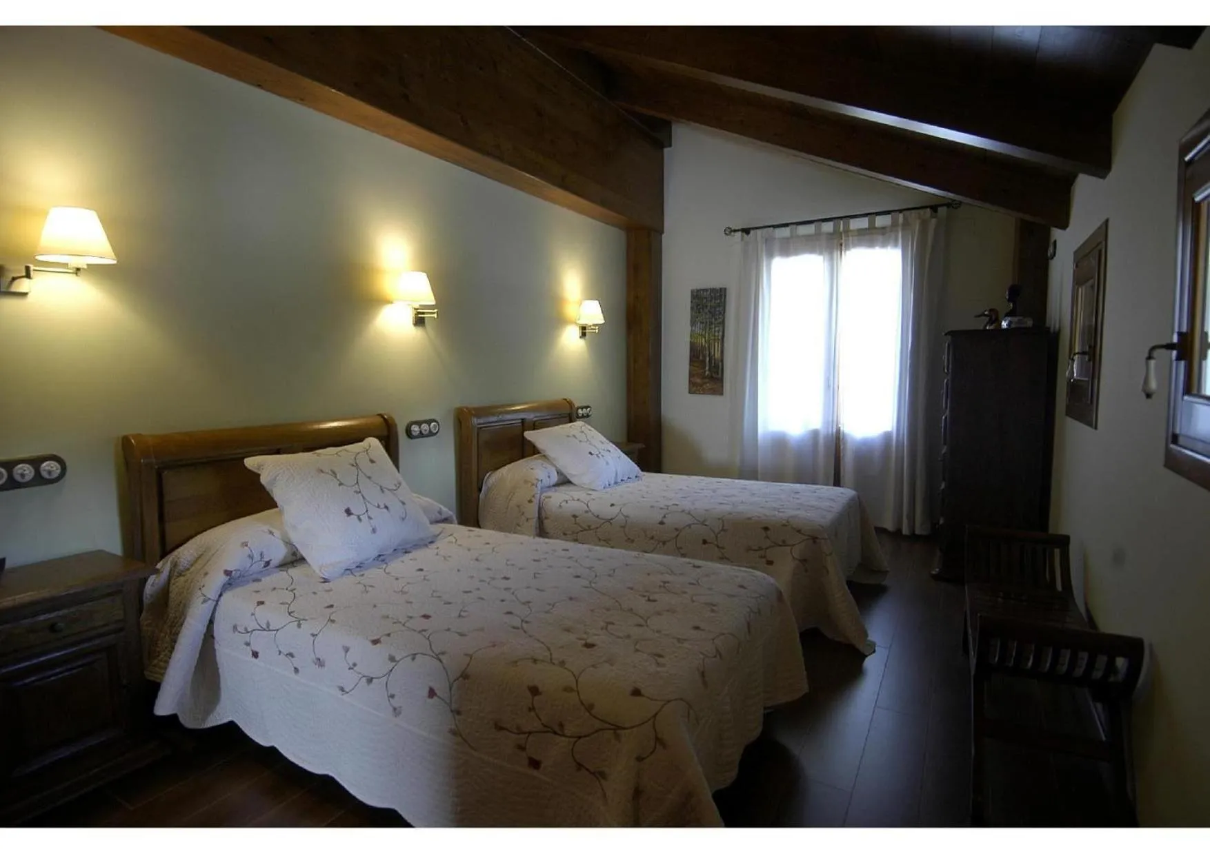 Bed in Hotel Rural El Portón de Murillo