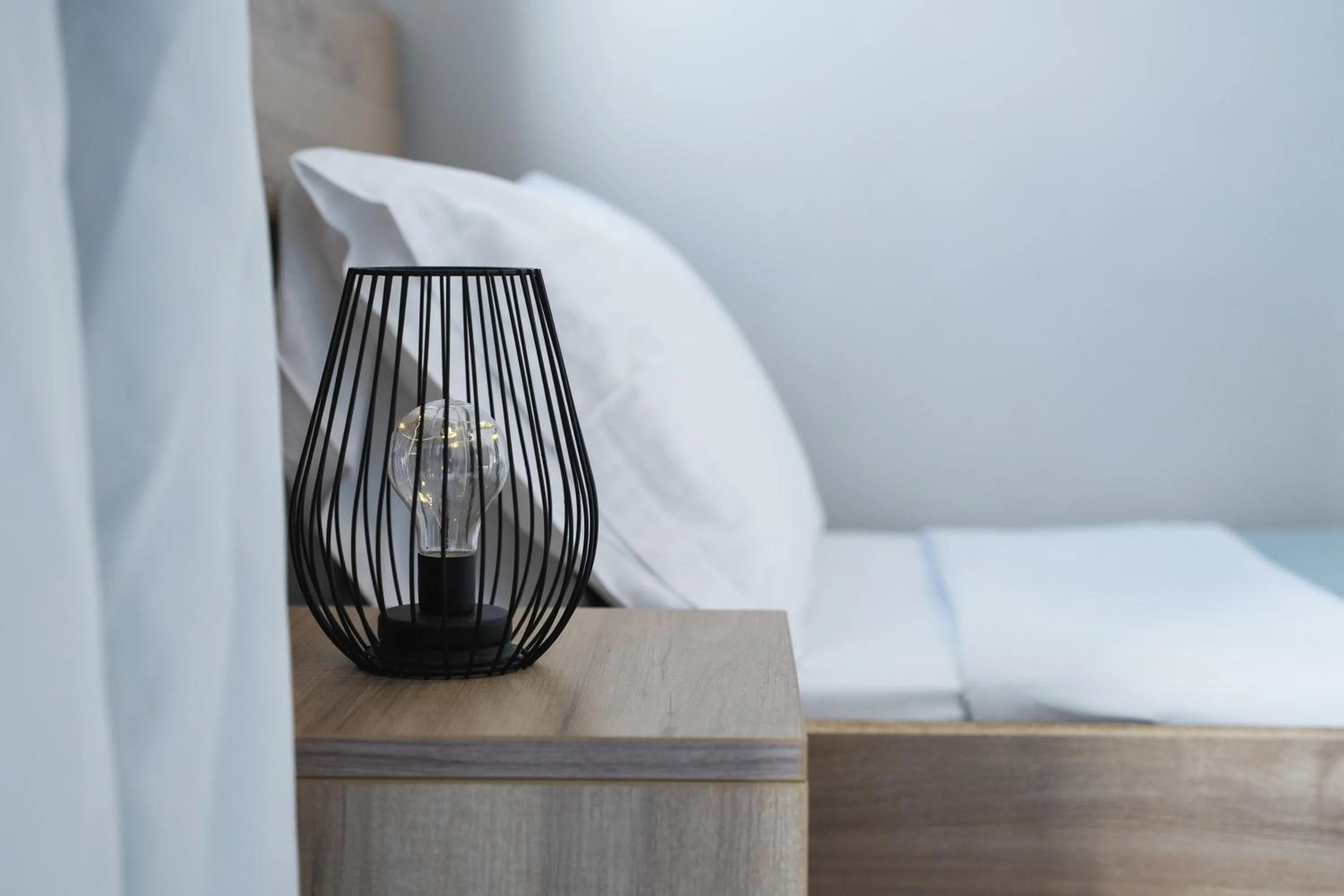 Bed in Yria Beach Hotel