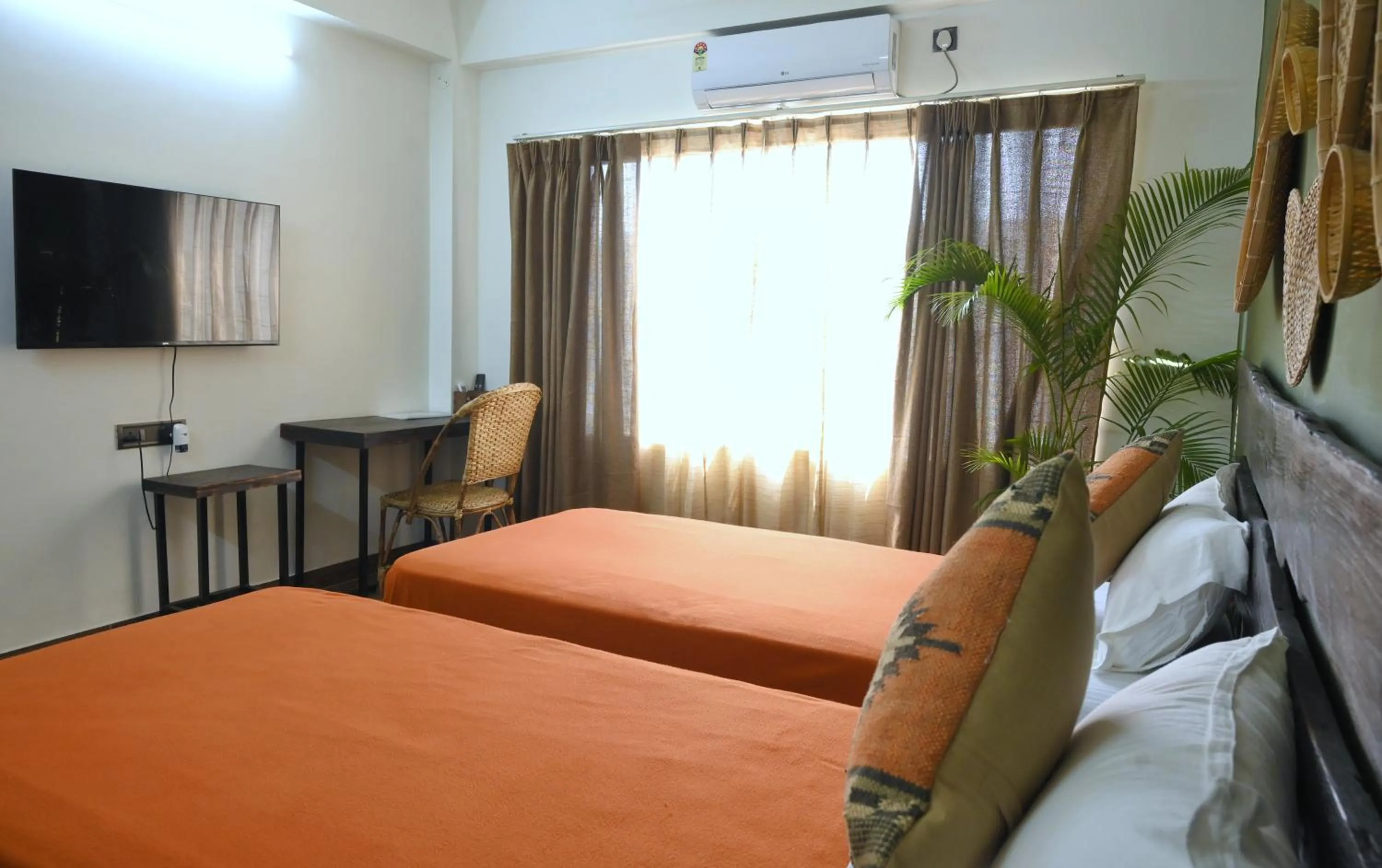 Bed in Peepal Tree Inn