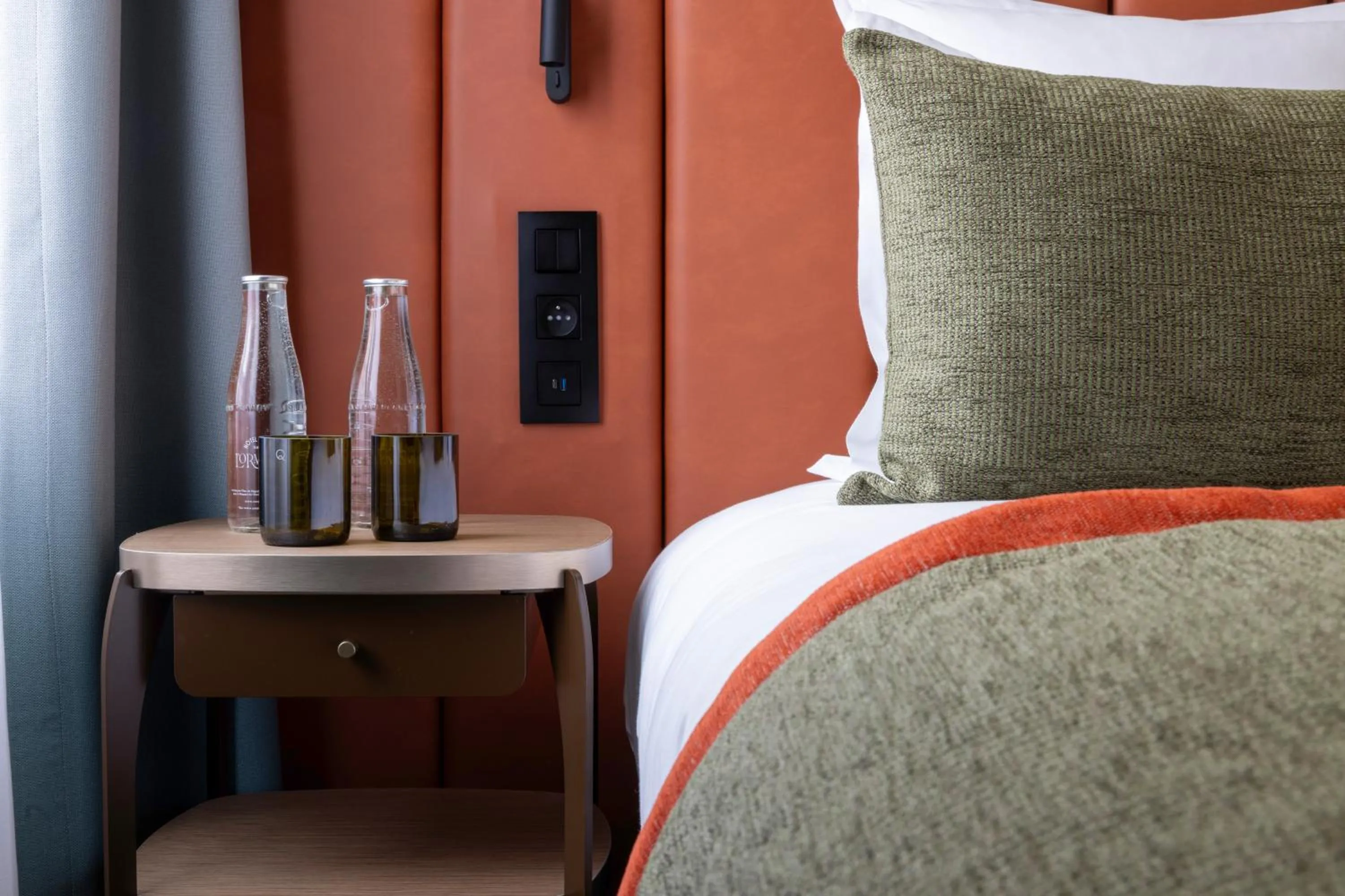 Bed in Hôtel L'Ormaie & Spa