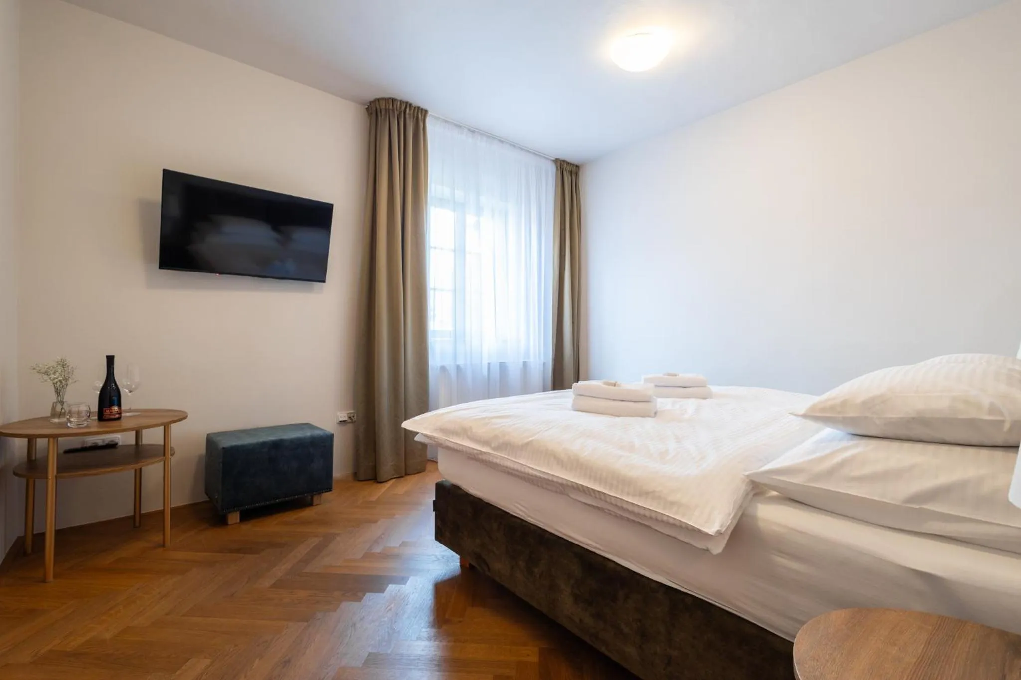 Bed in Hotel Tanzberg Mikulov