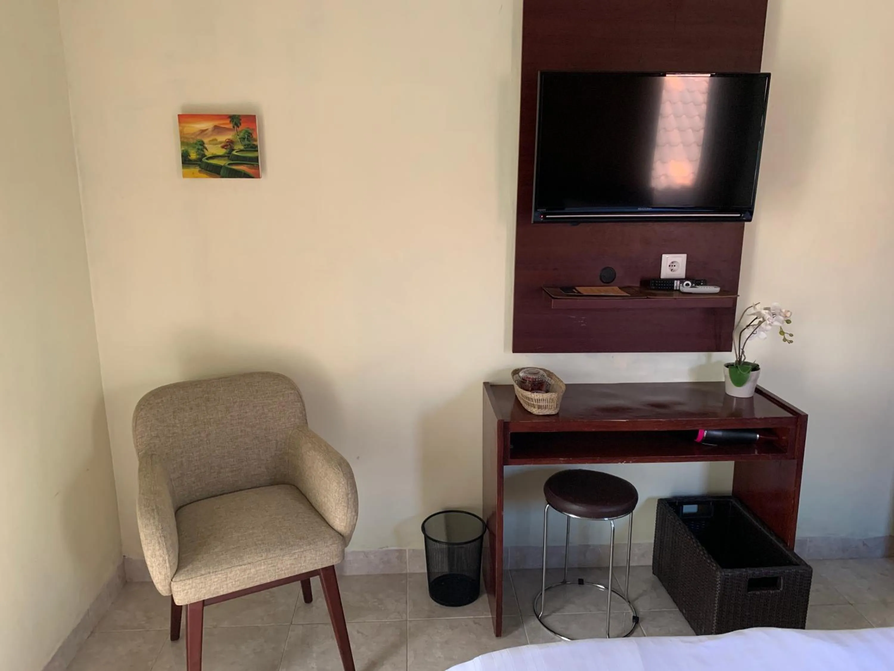 Bedroom in Cozy Palm Villa