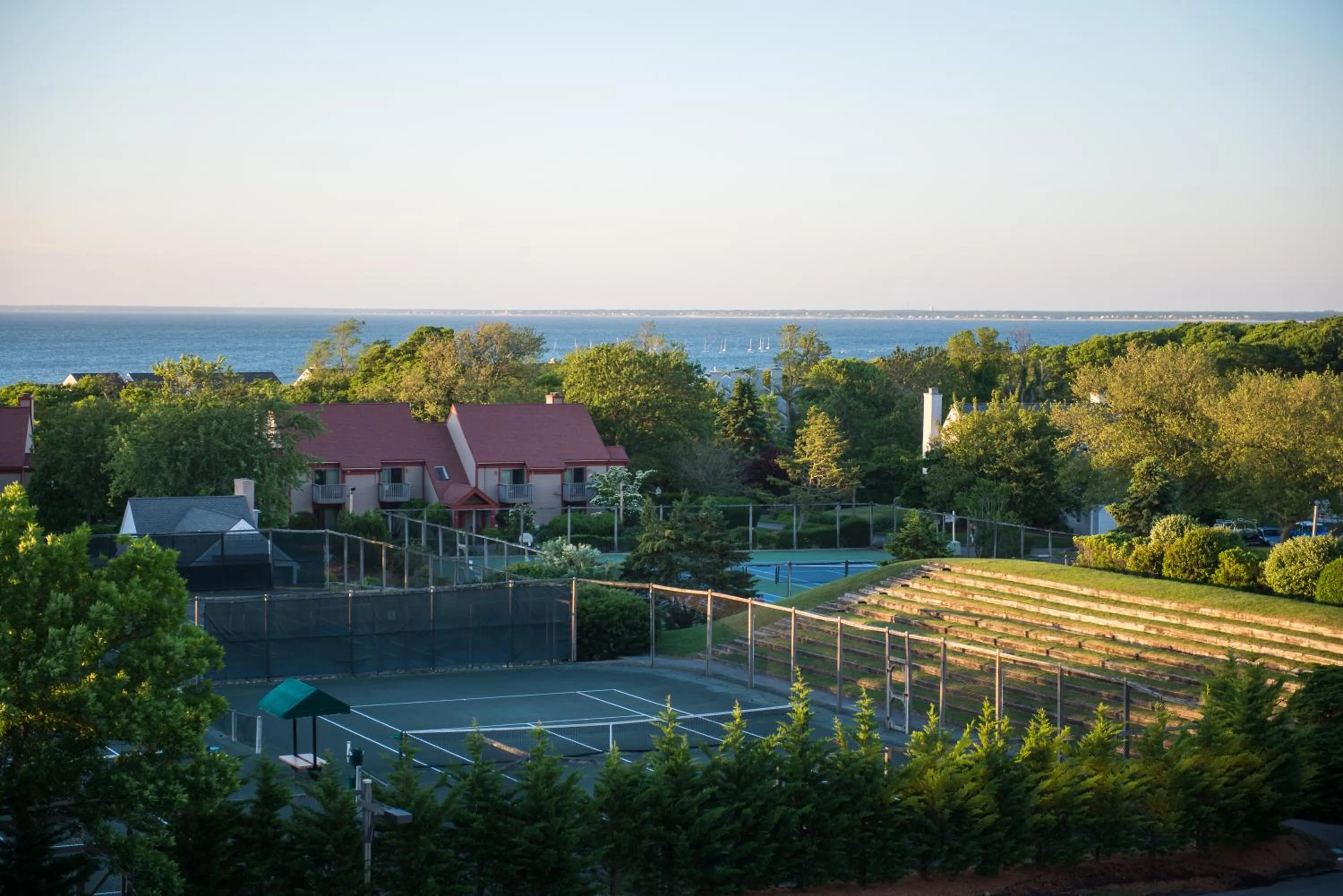 Tennis court in The Mansion at Ocean Edge Resort & Golf Club