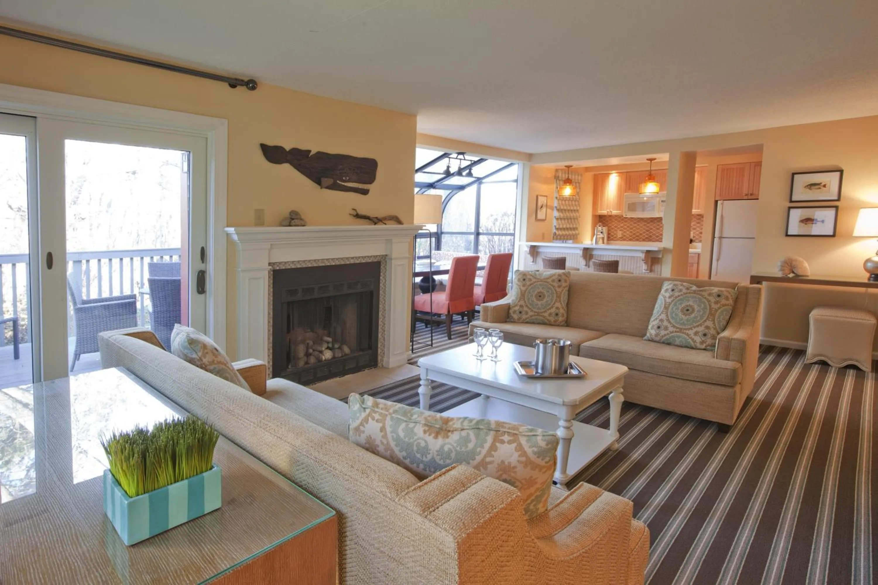 Living room in The Mansion at Ocean Edge Resort & Golf Club