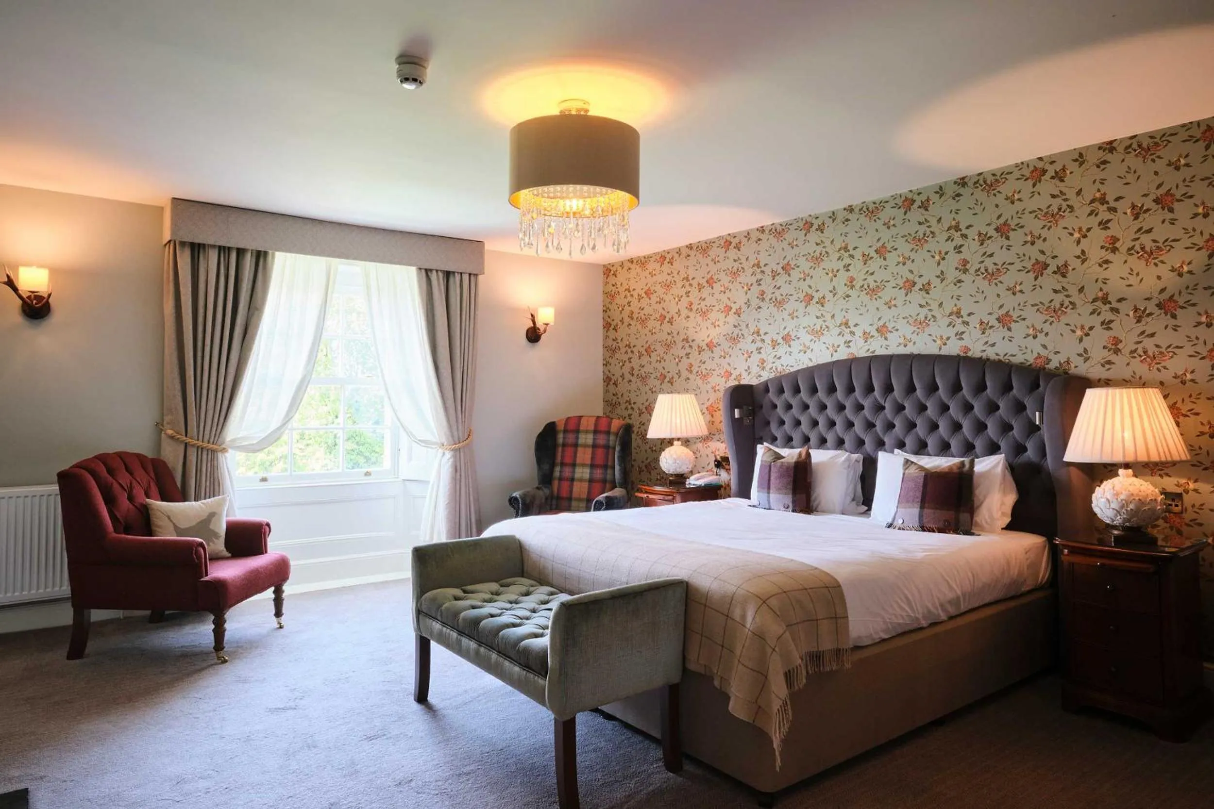 Bed in Stratton House Hotel & Spa