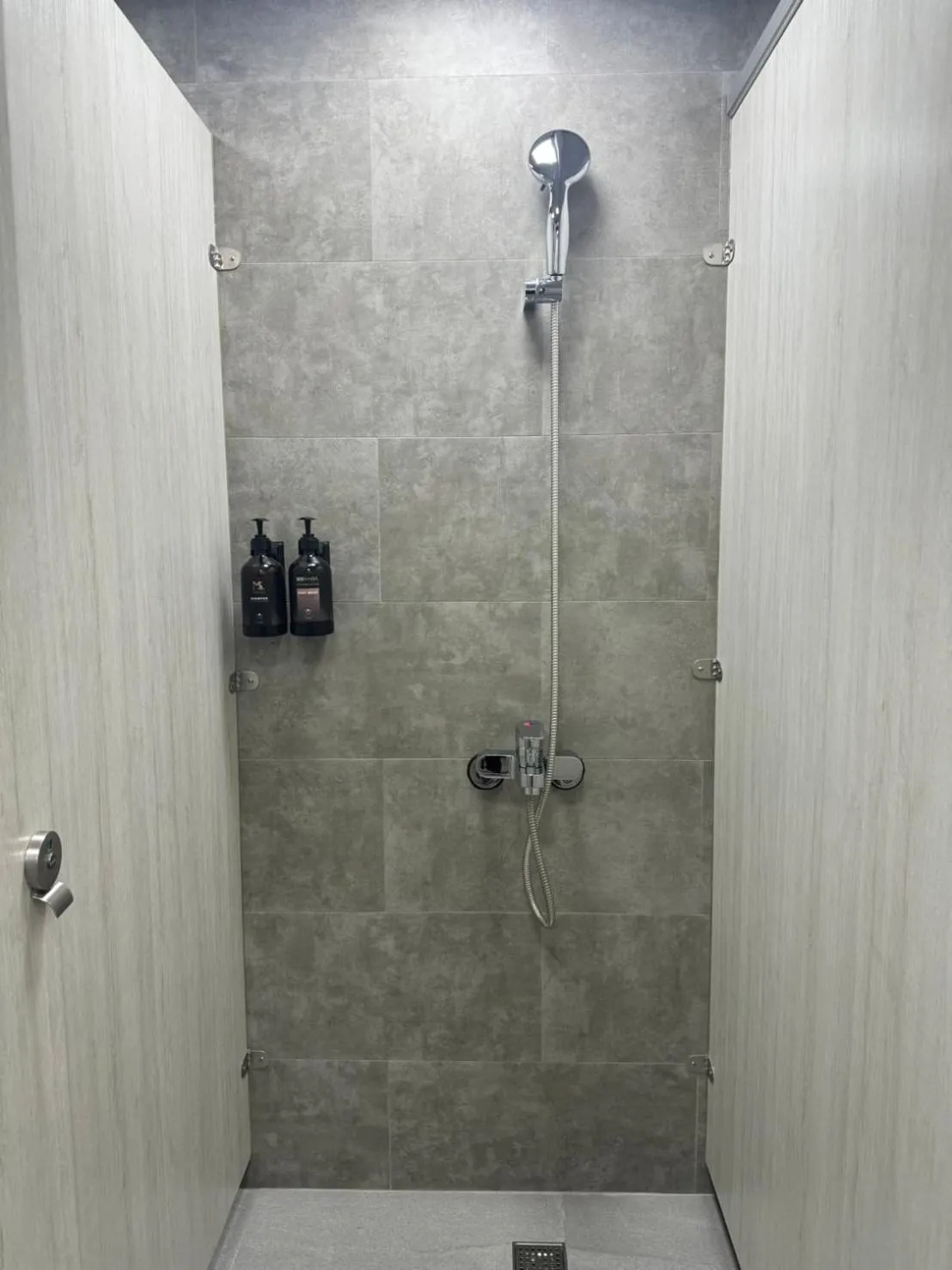 Shower in Just Live Hostel