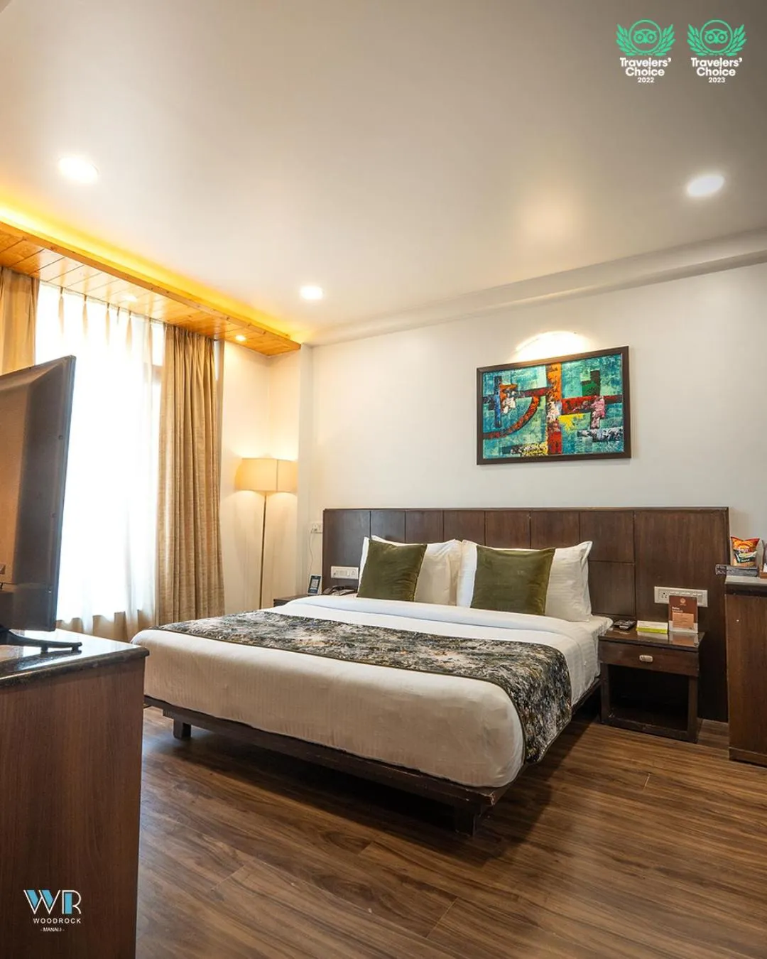 Bed in Woodrock Luxury Boutique Hotel