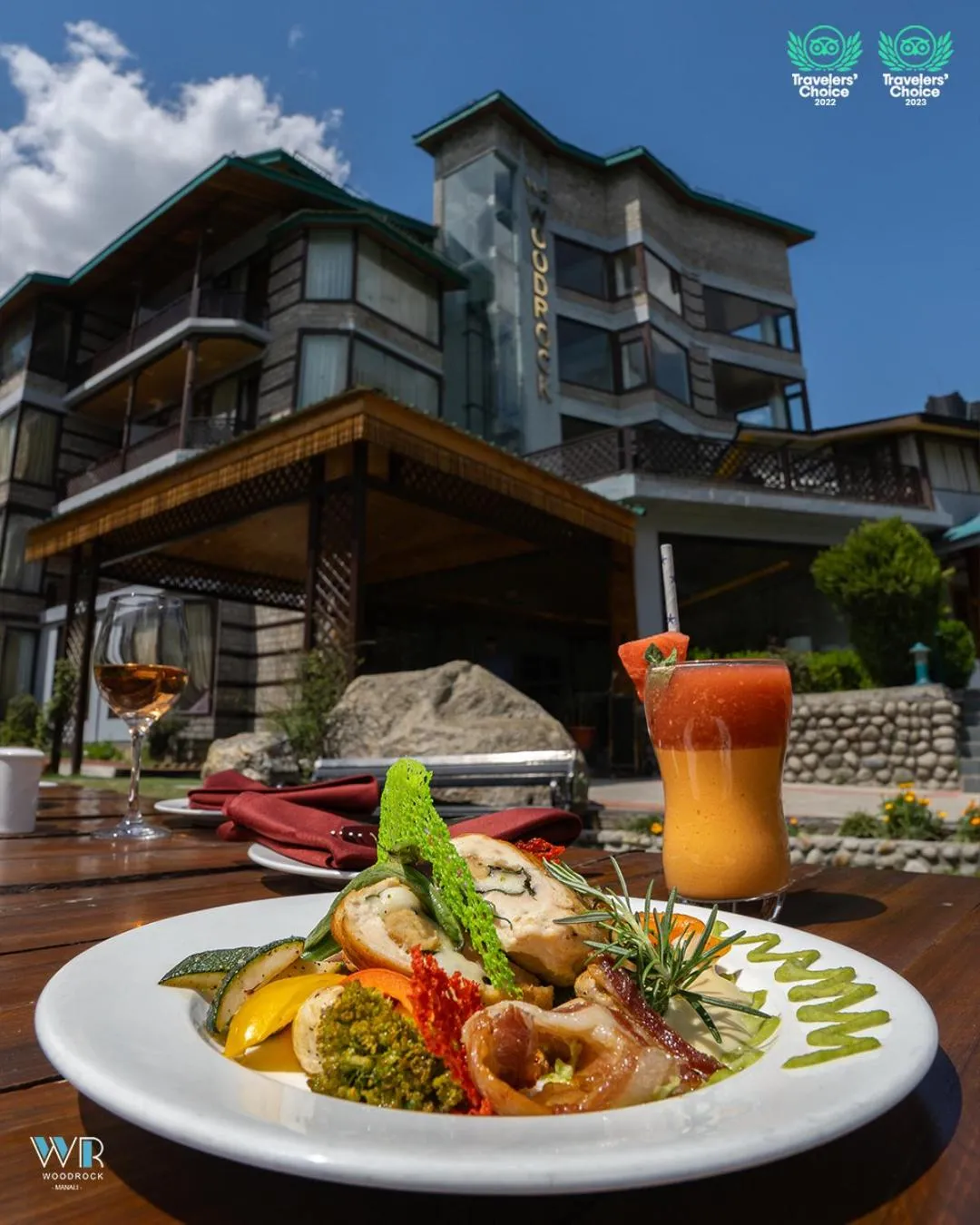 Food and drinks in Woodrock Luxury Boutique Hotel