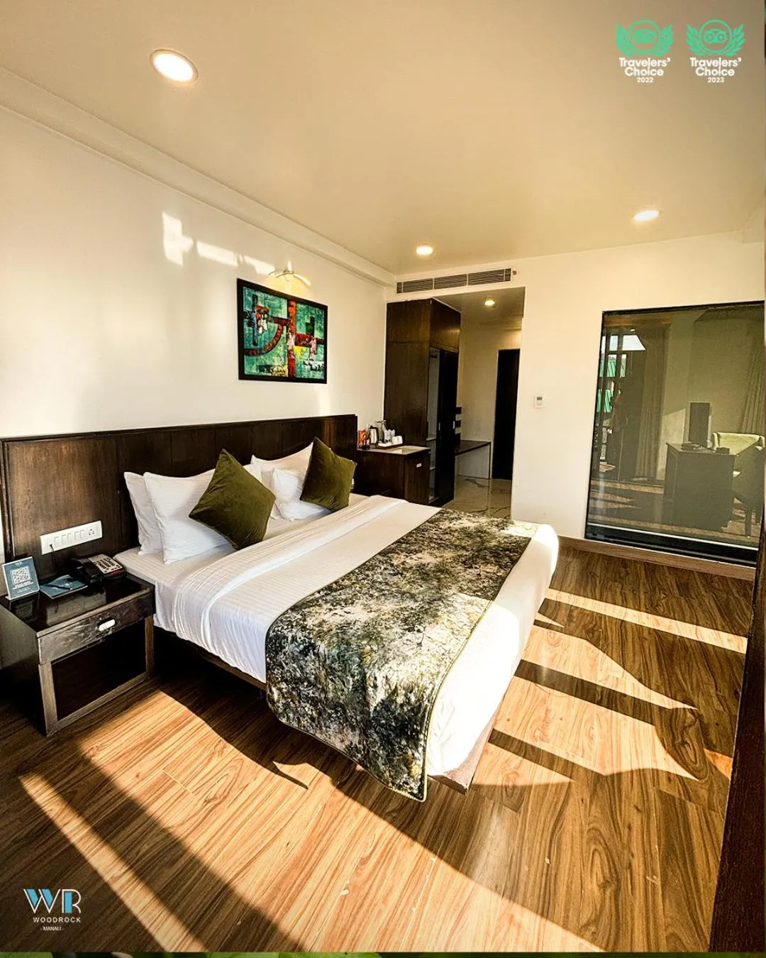 Bed in Woodrock Luxury Boutique Hotel