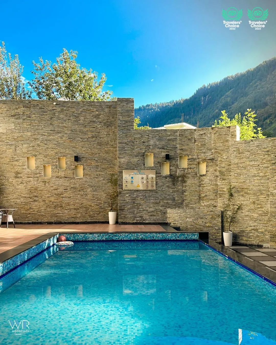 Swimming pool in Woodrock Luxury Boutique Hotel