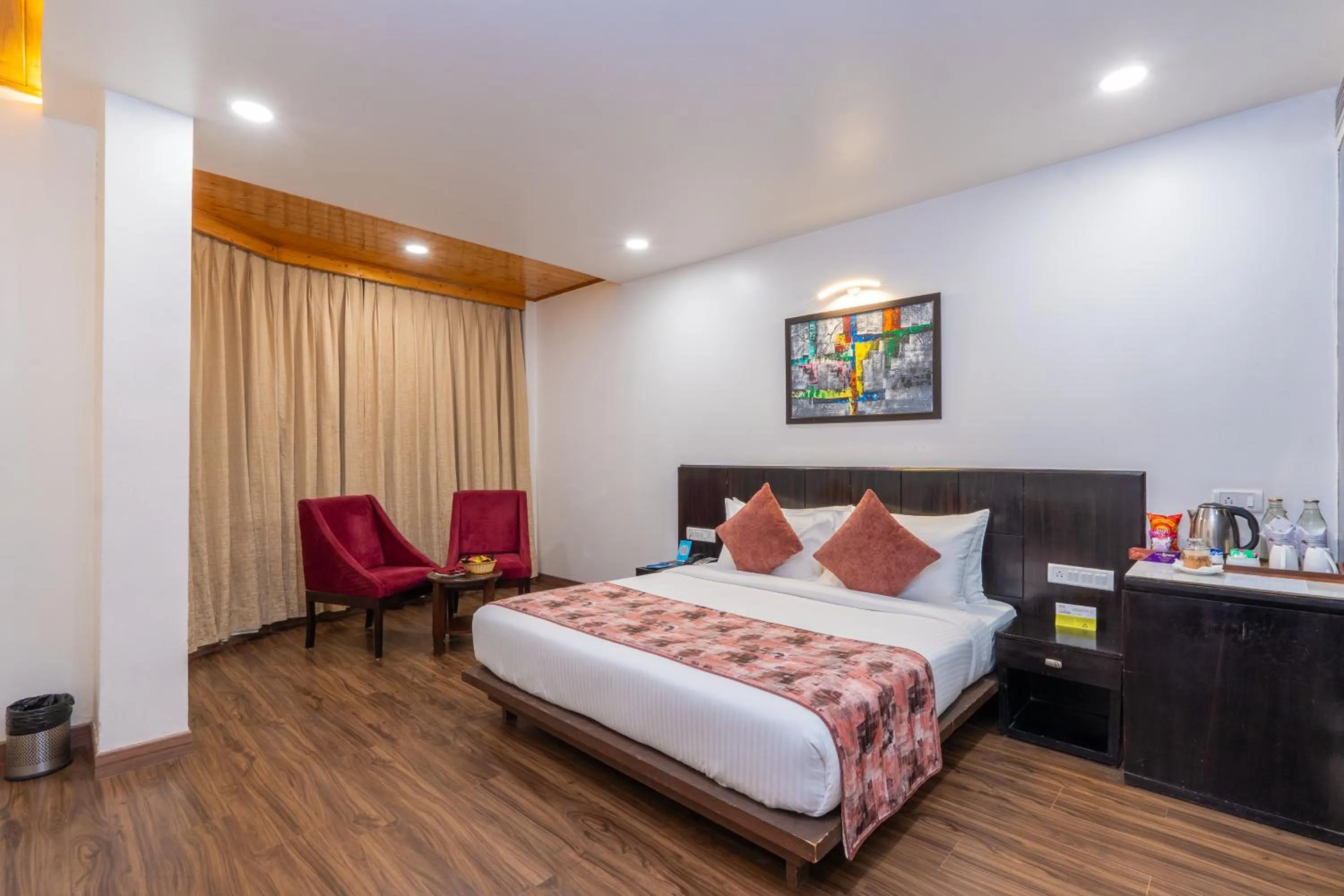 Bed in Woodrock Luxury Boutique Hotel