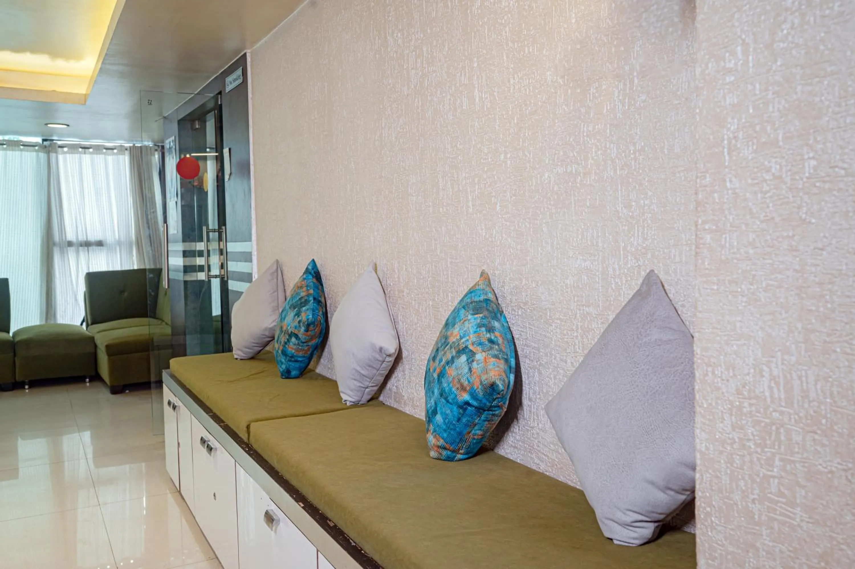 Seating area in Hotel Pearl