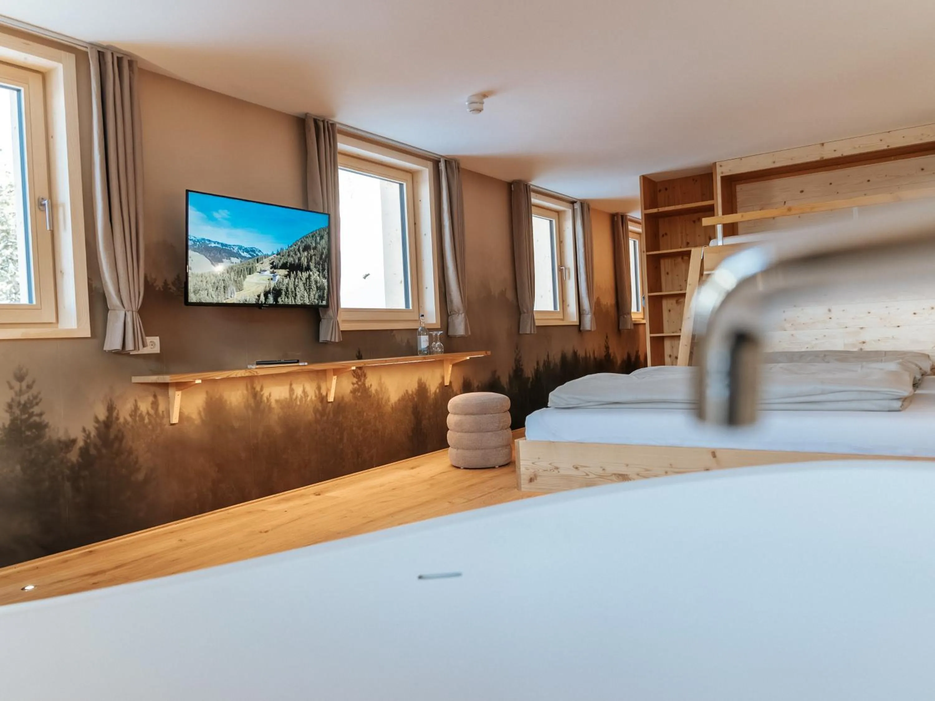 Bed in Berghotel Wald&Wiesn