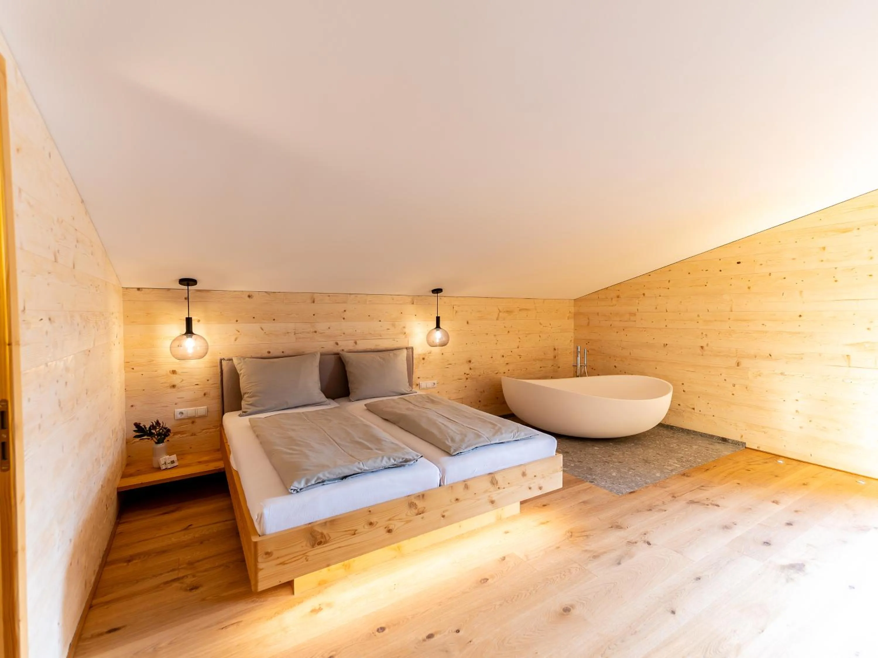 Bed in Berghotel Wald&Wiesn