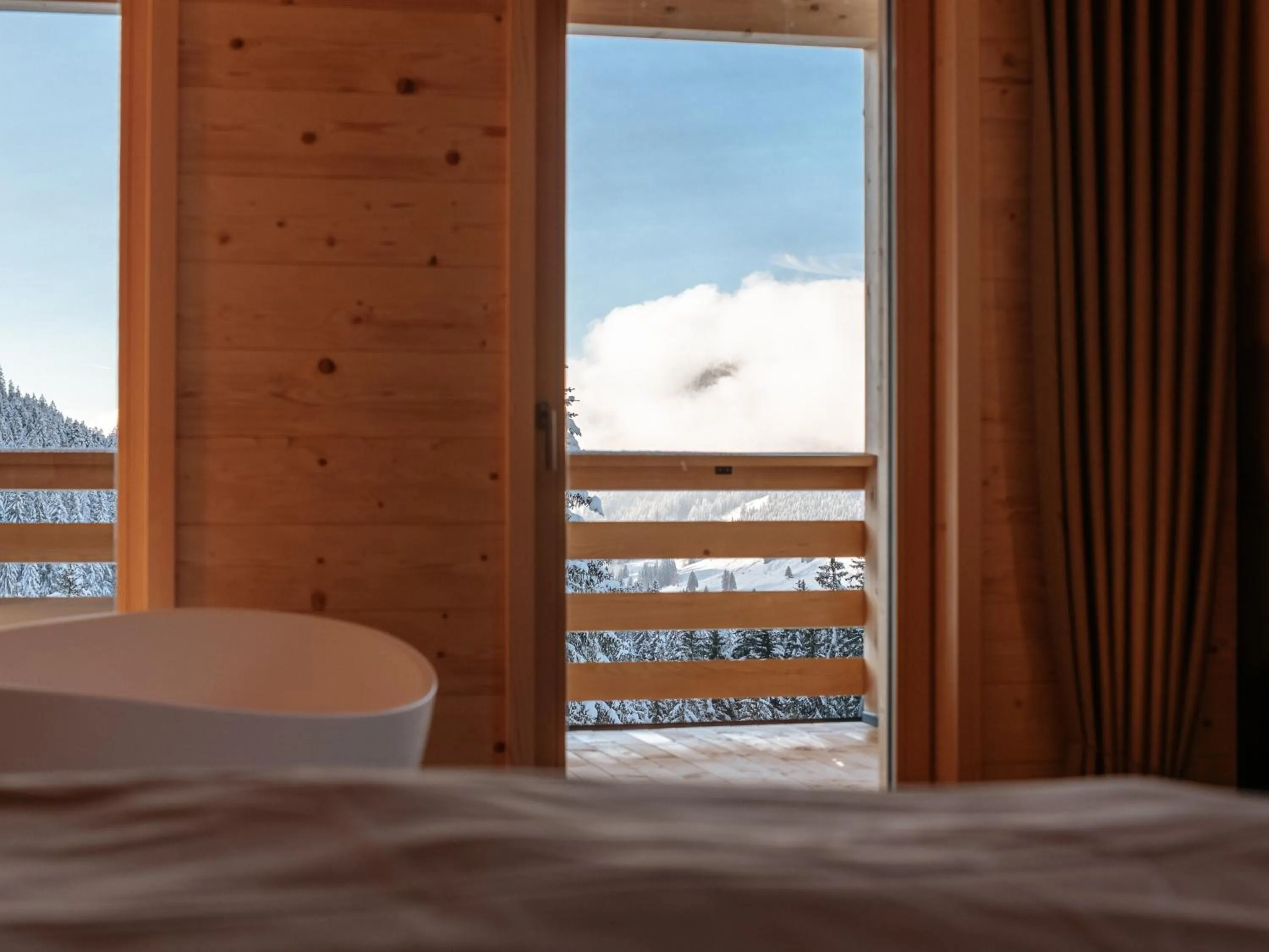 Bed in Berghotel Wald&Wiesn