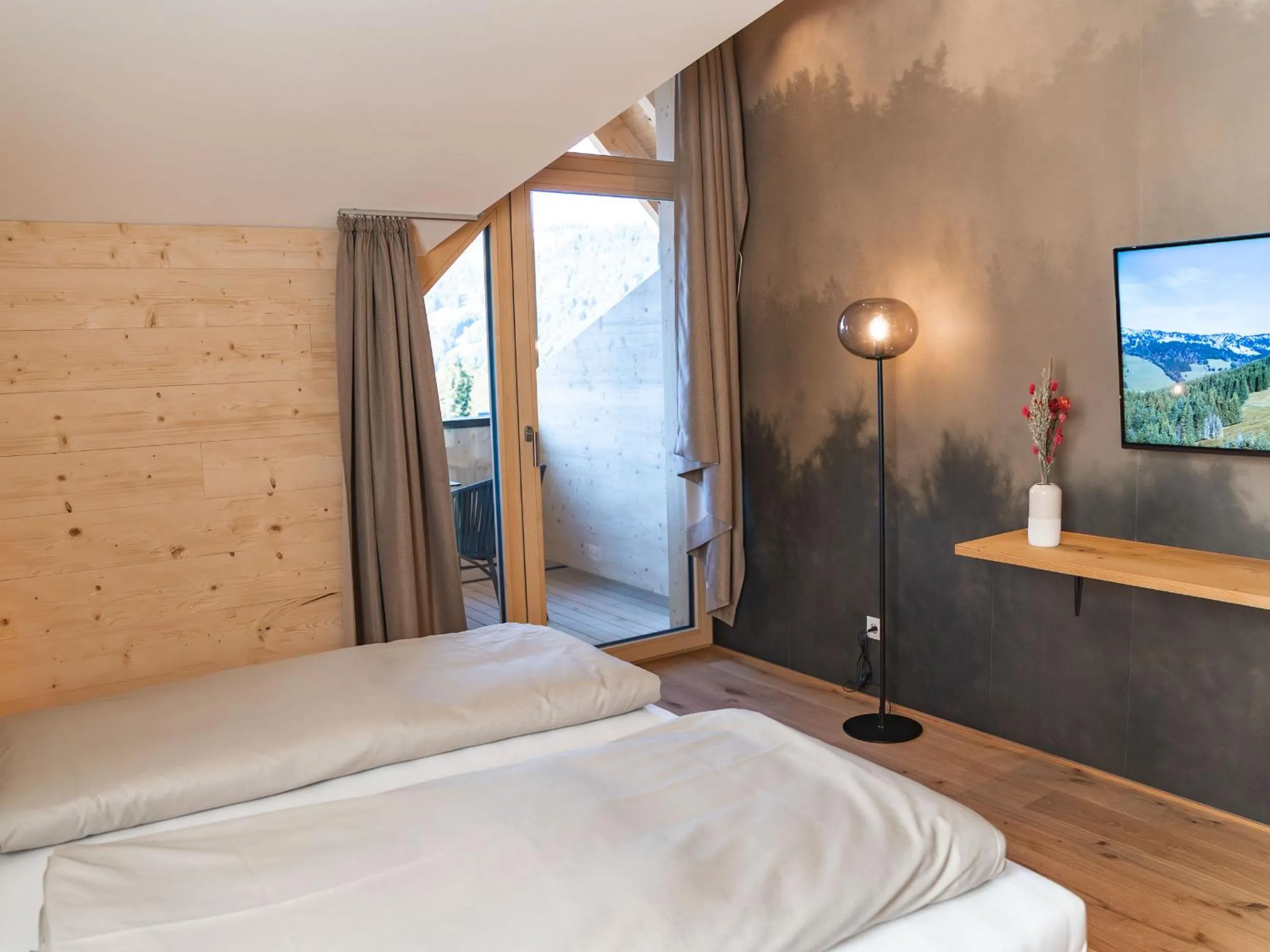 Bed in Berghotel Wald&Wiesn