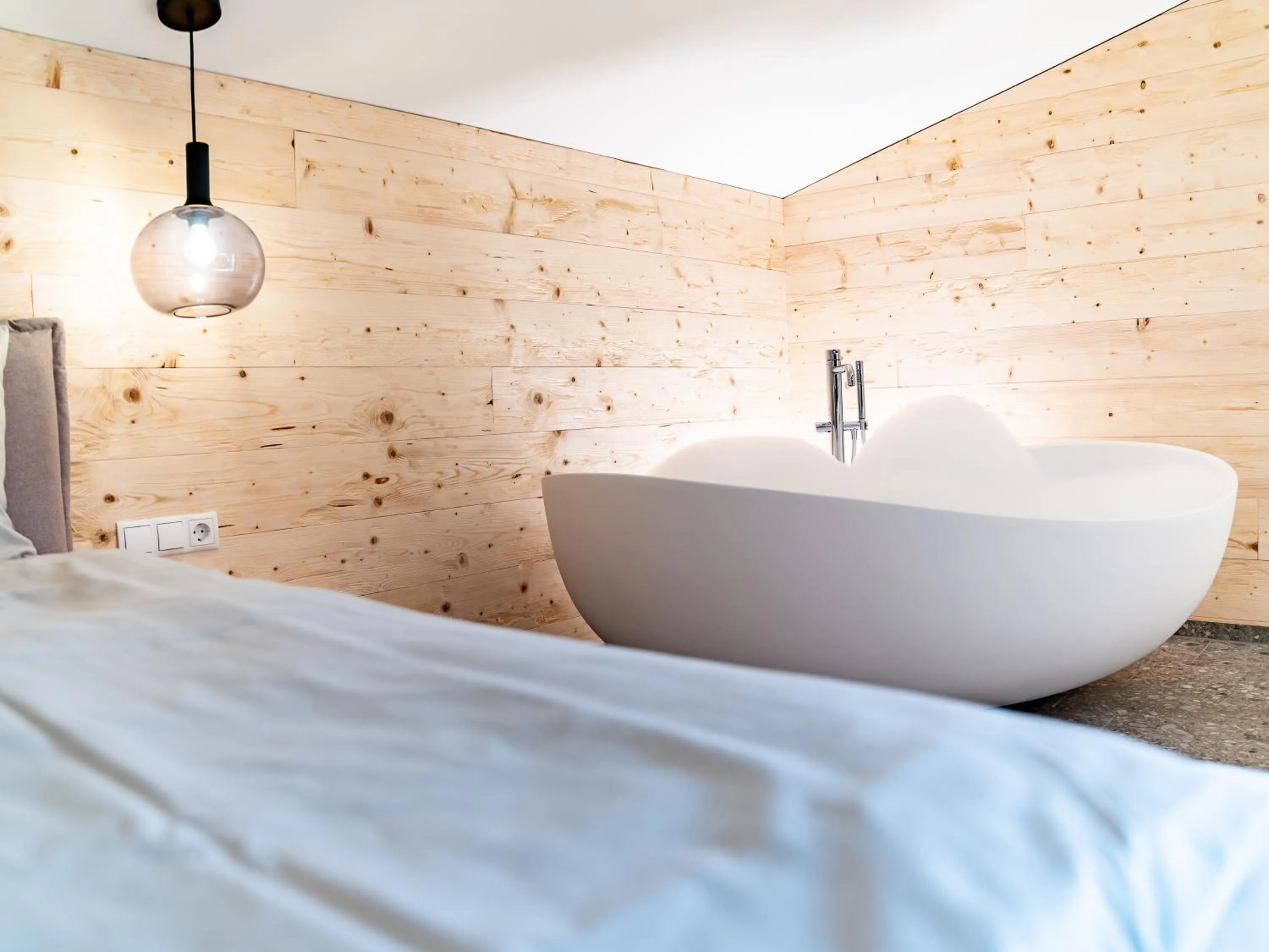 Bed in Berghotel Wald&Wiesn