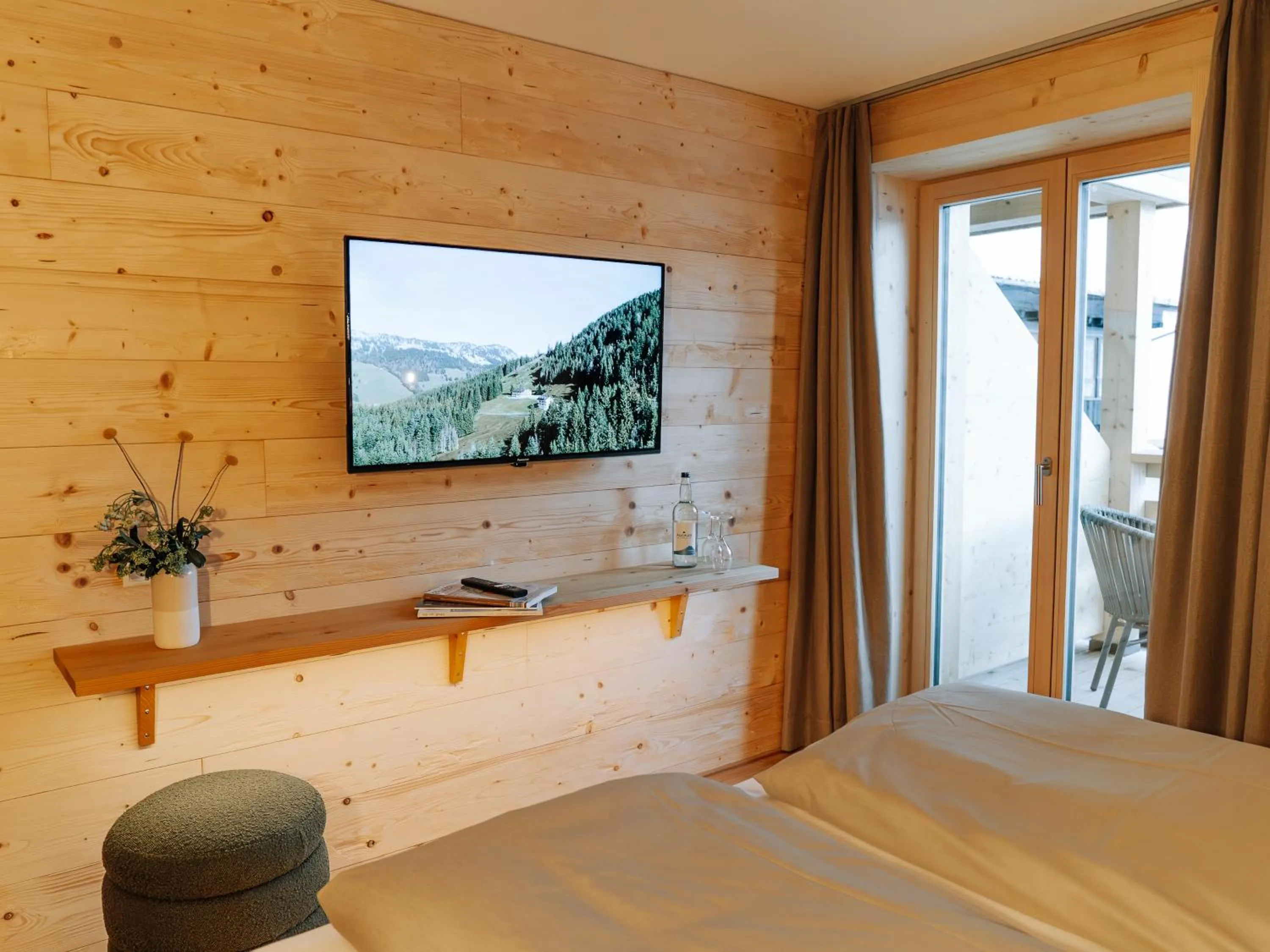 Bed in Berghotel Wald&Wiesn