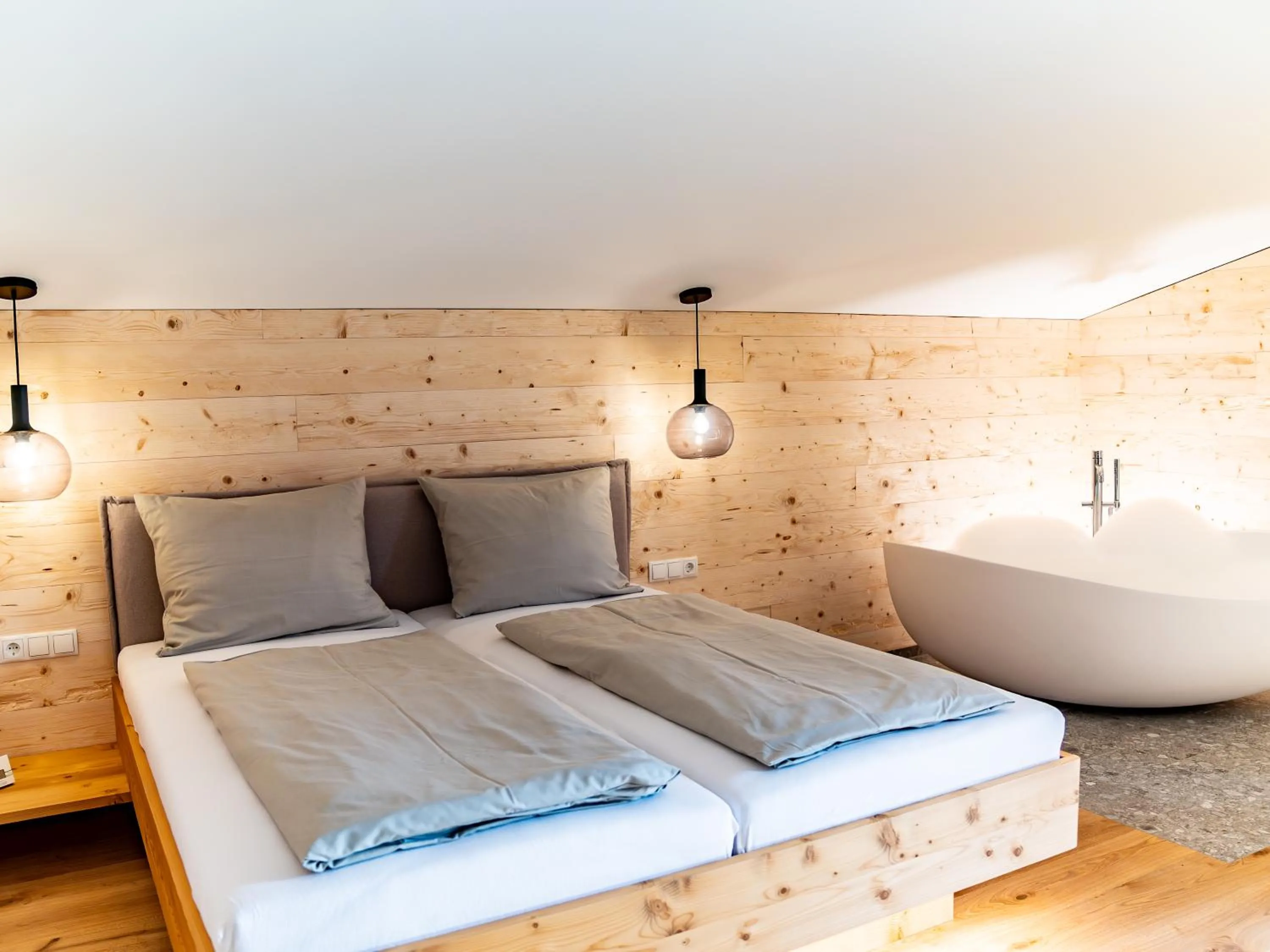 Bed in Berghotel Wald&Wiesn