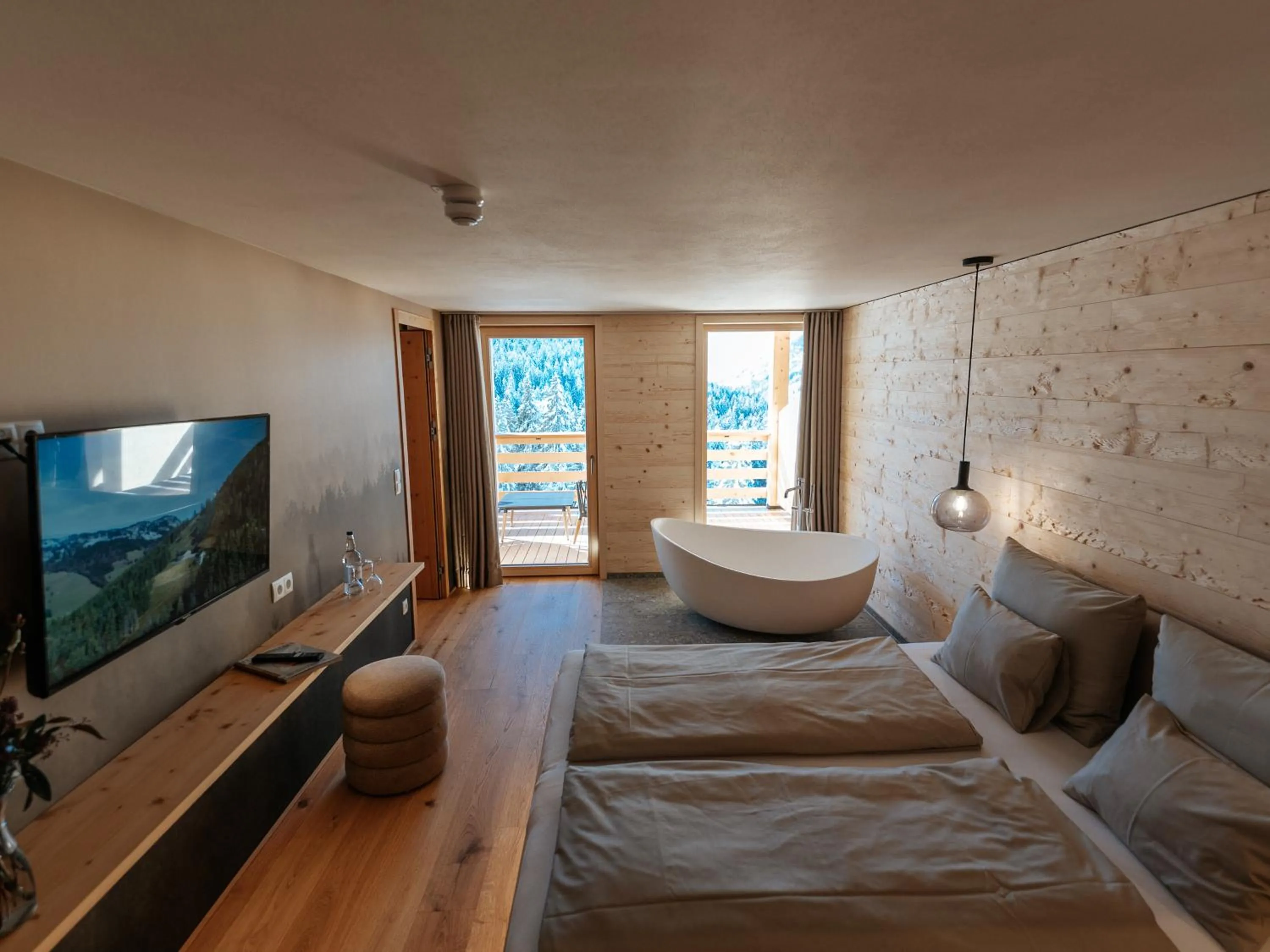 Bed in Berghotel Wald&Wiesn