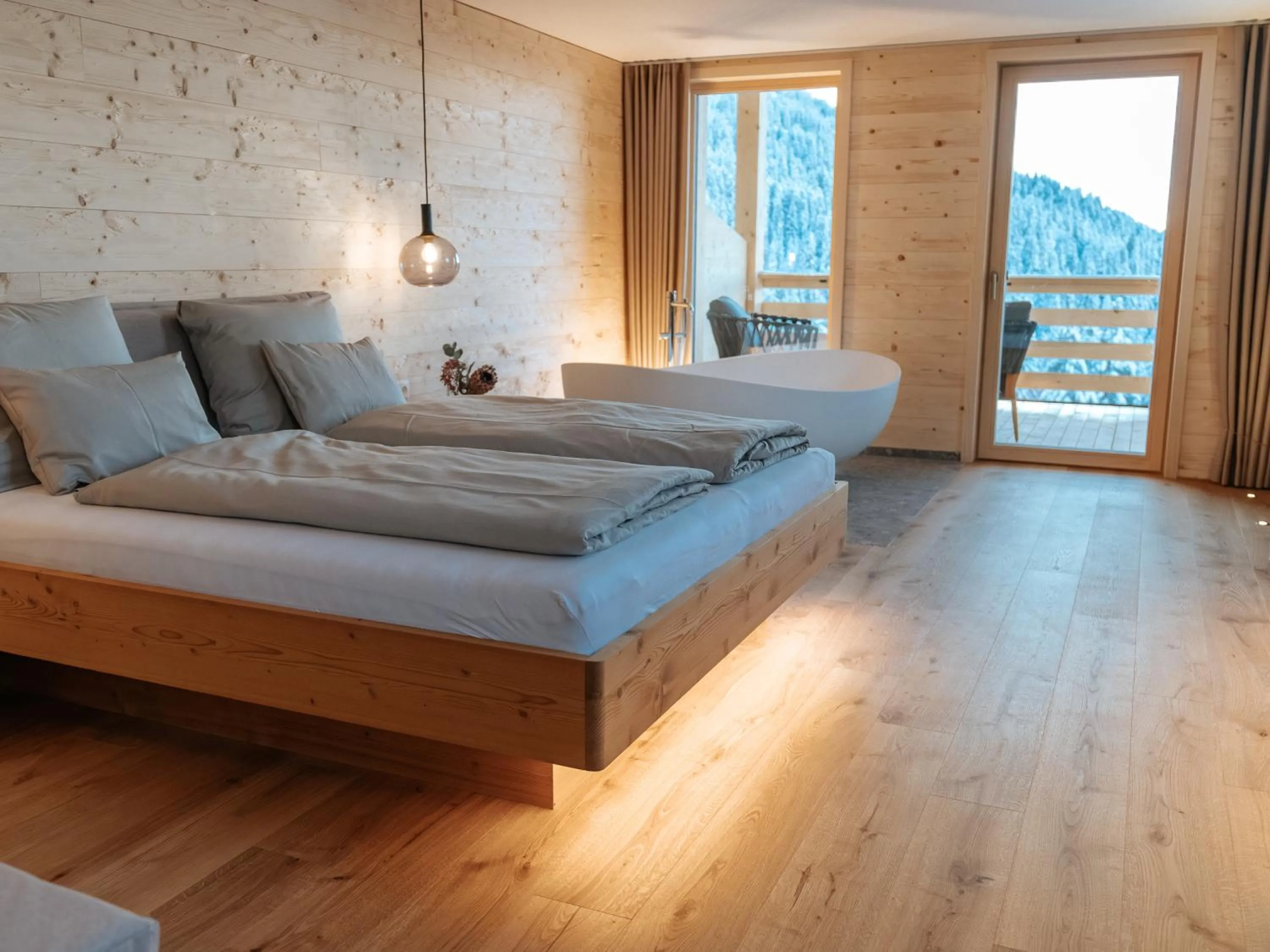 Bed in Berghotel Wald&Wiesn