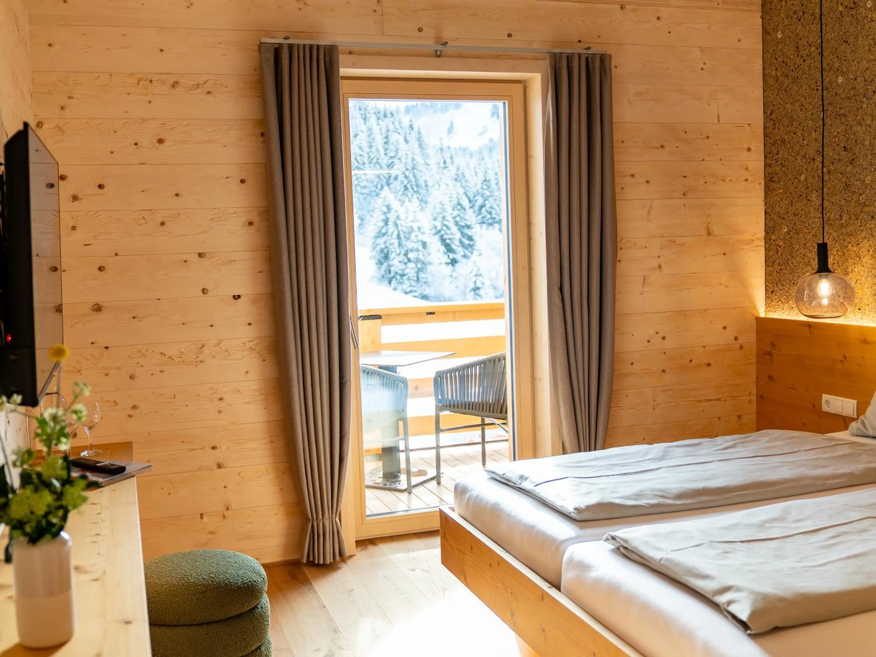 Bed in Berghotel Wald&Wiesn