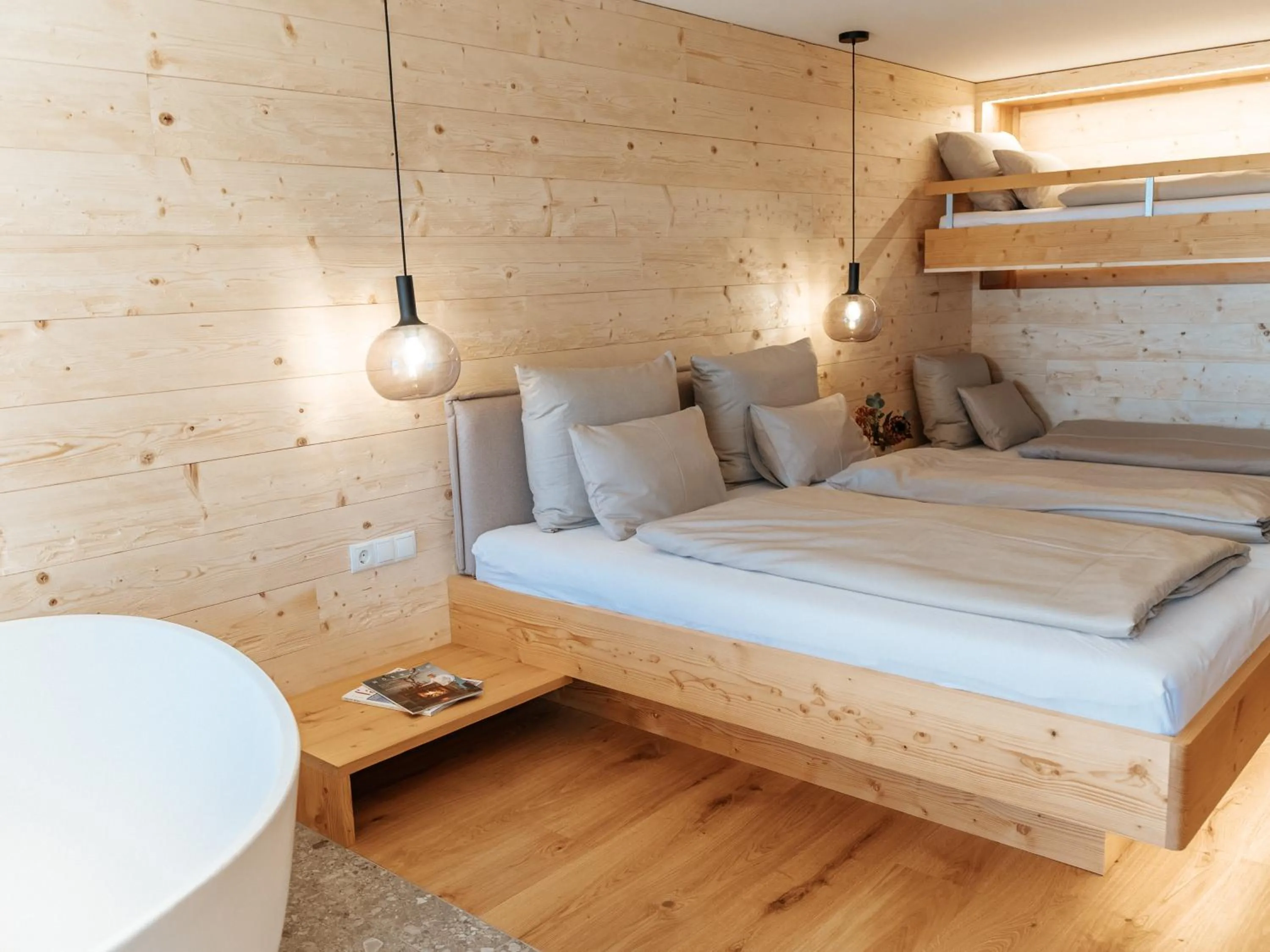 Bed in Berghotel Wald&Wiesn