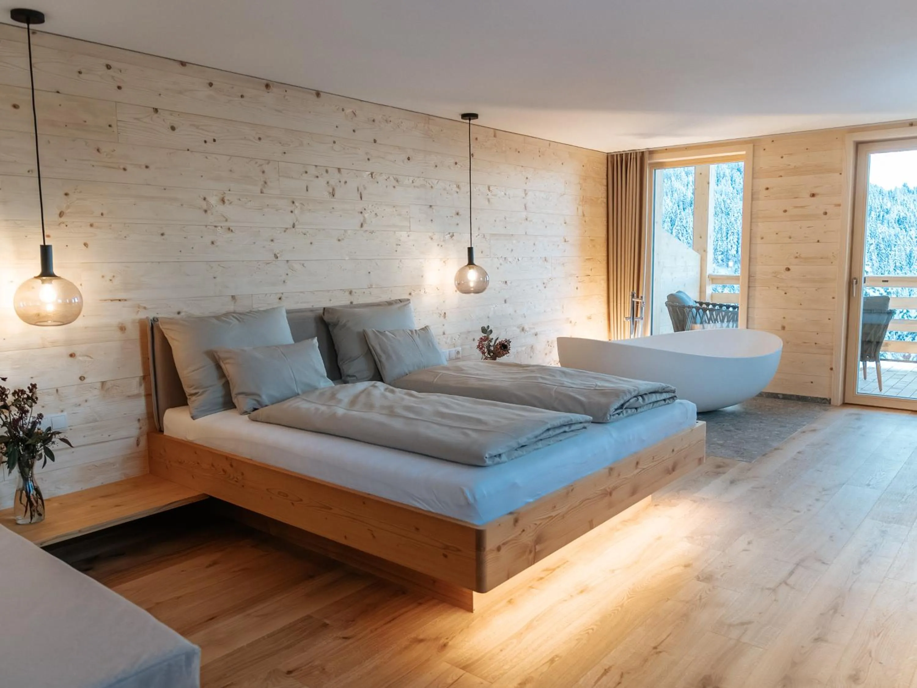 Bed in Berghotel Wald&Wiesn