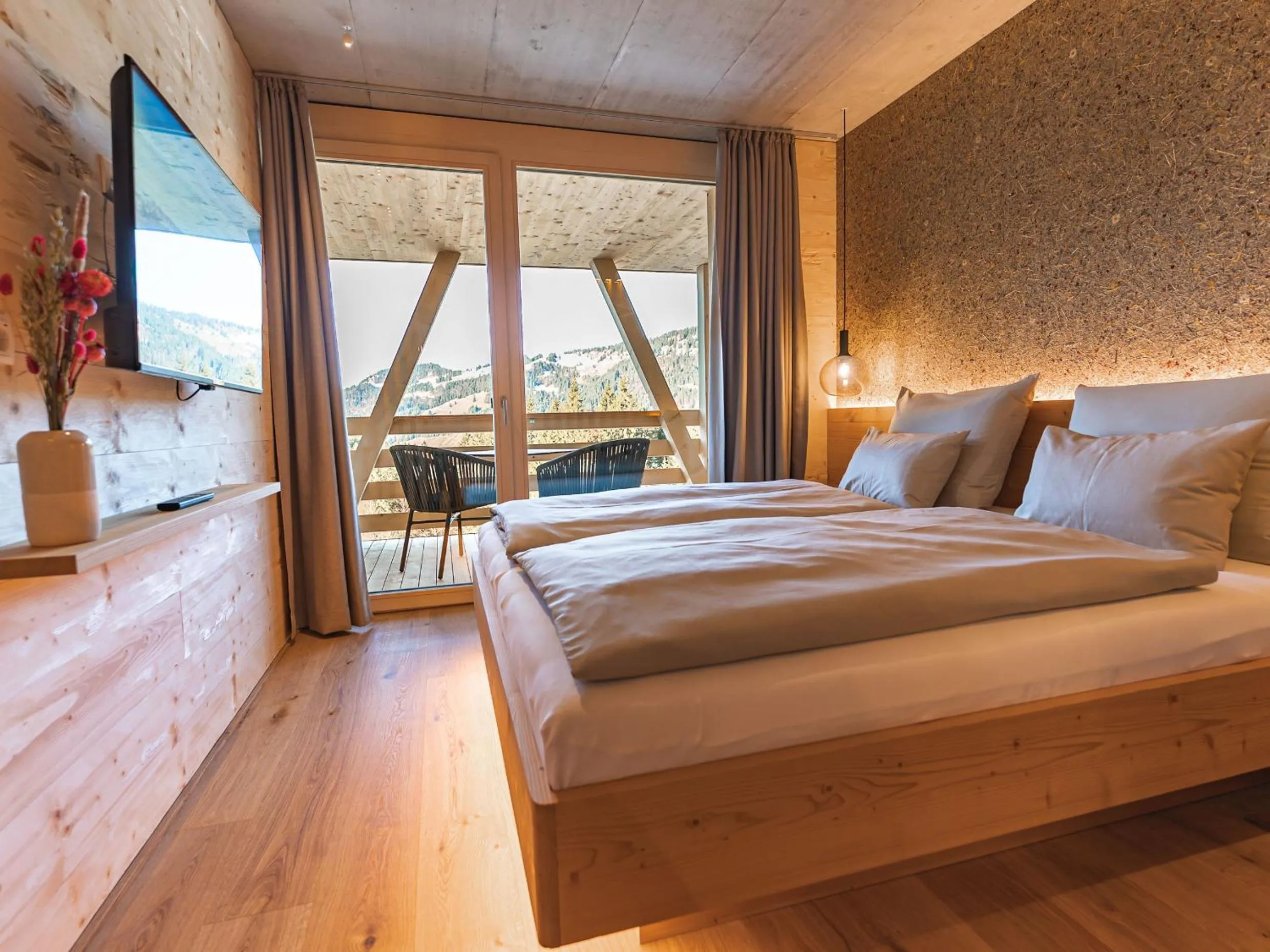 Bed in Berghotel Wald&Wiesn