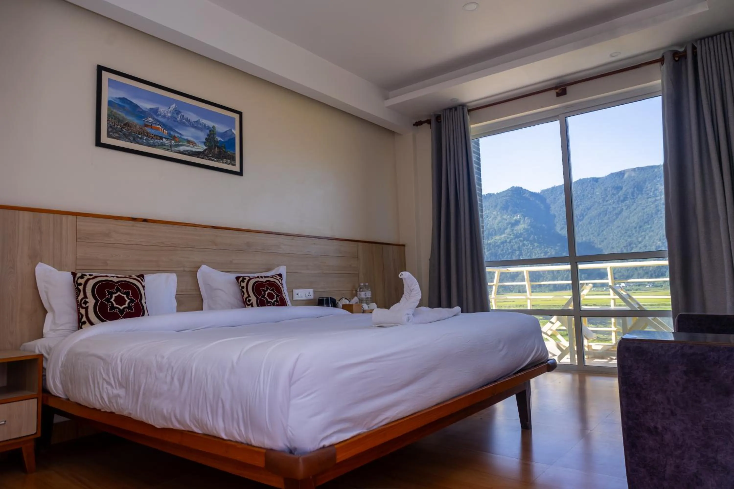 Bed in Samiyog Tourist Resort