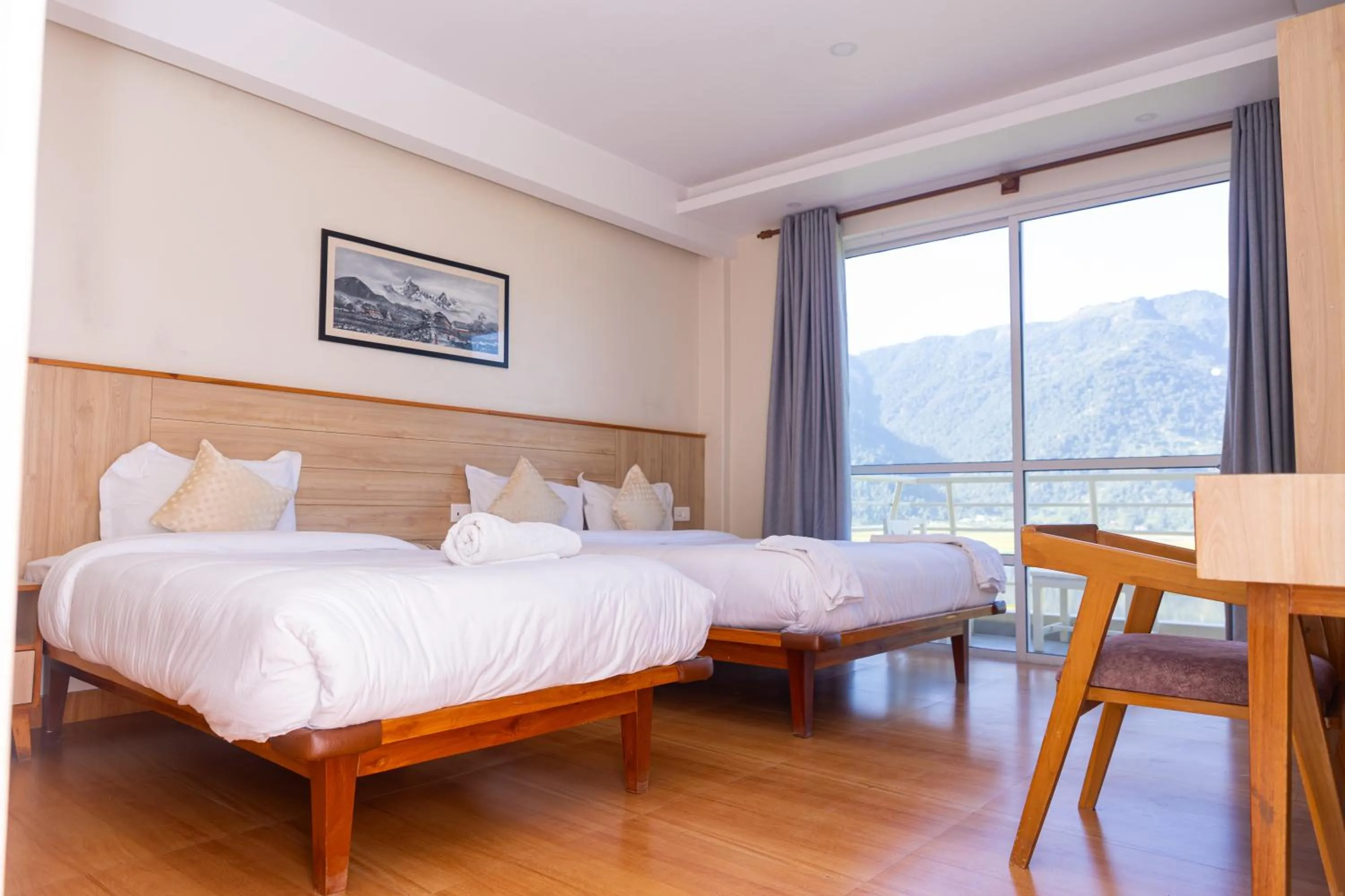 Bed in Samiyog Tourist Resort