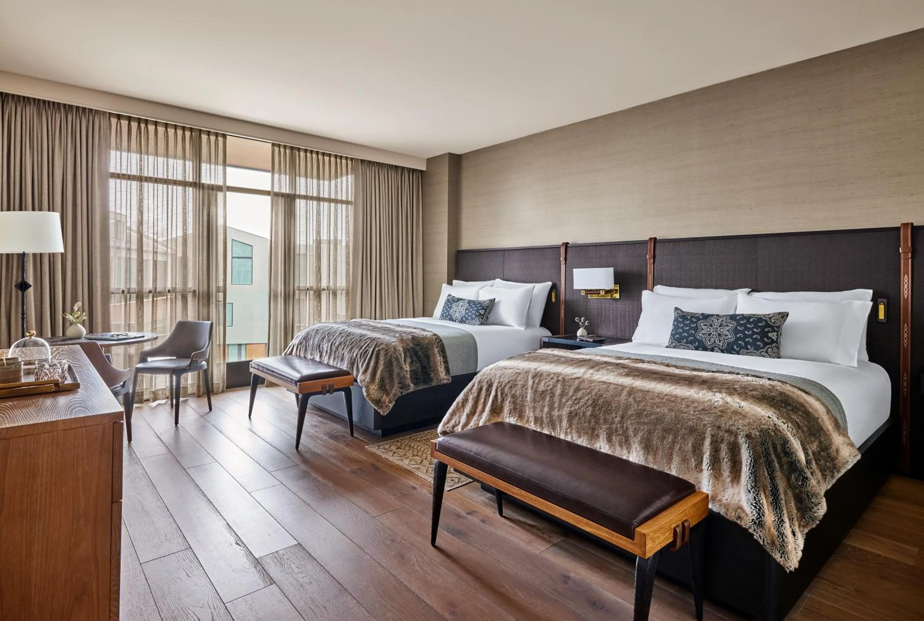 Bedroom, Bed in Bowie House, Auberge Collection