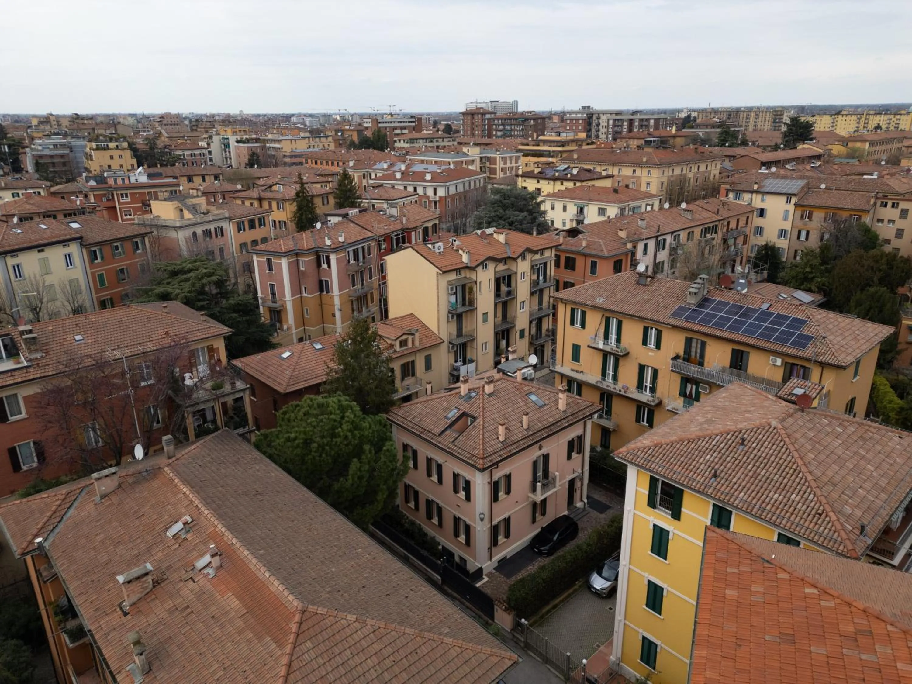 Bird's eye view in BolognaRoomscom - Villa Bottrigari